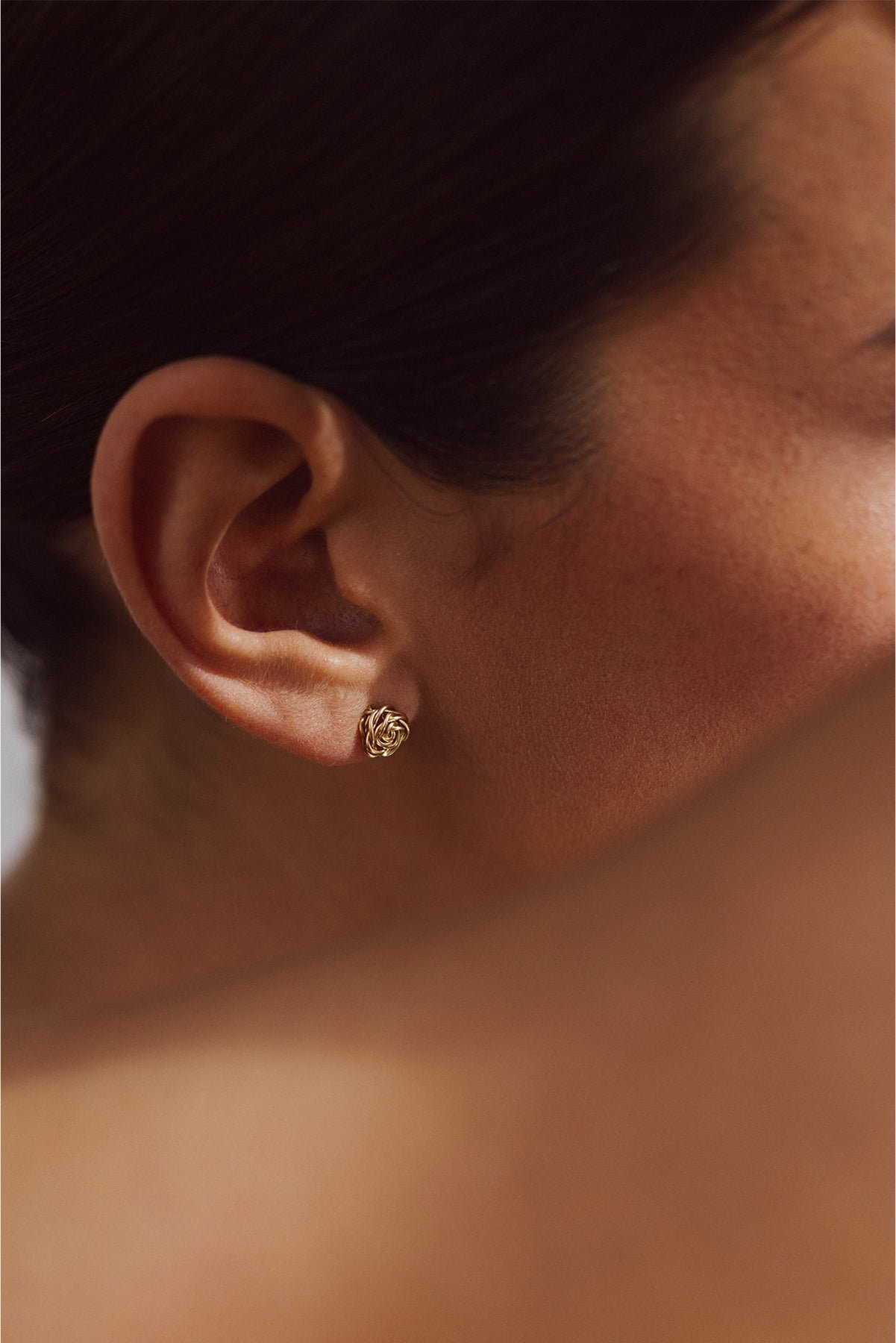 Rose gold earrings 750 YAY Golden