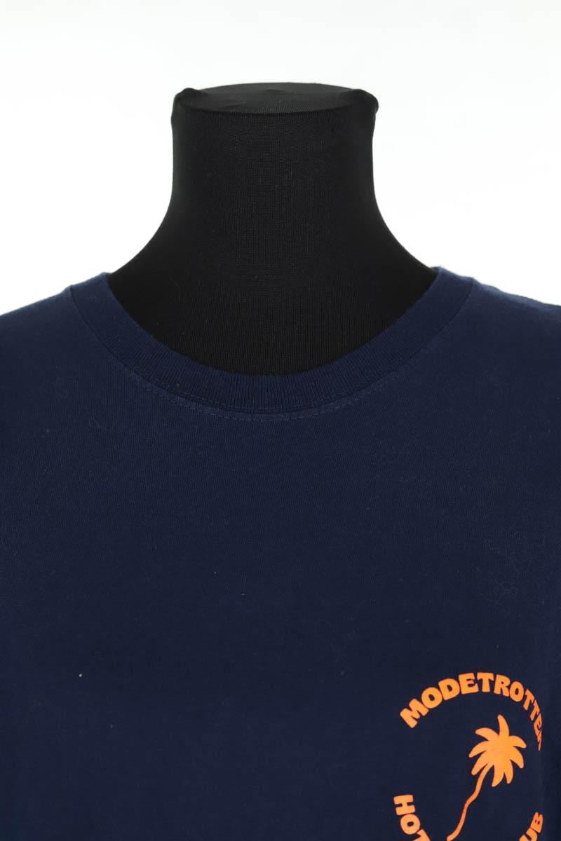 Cotton T-shirt MODETROTTER - Seconde Main Blue