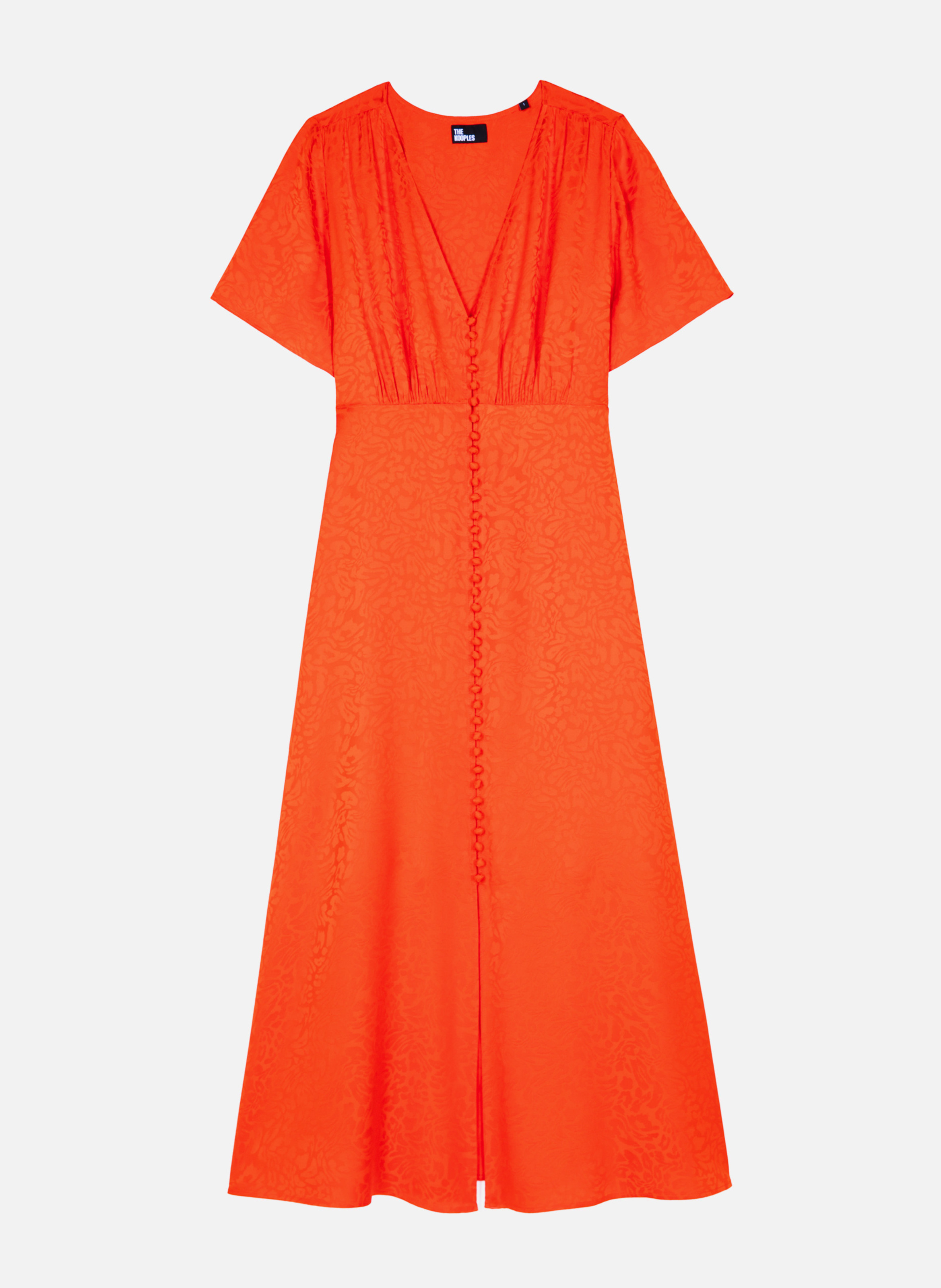 Long jacquard dress THE KOOPLES Orange