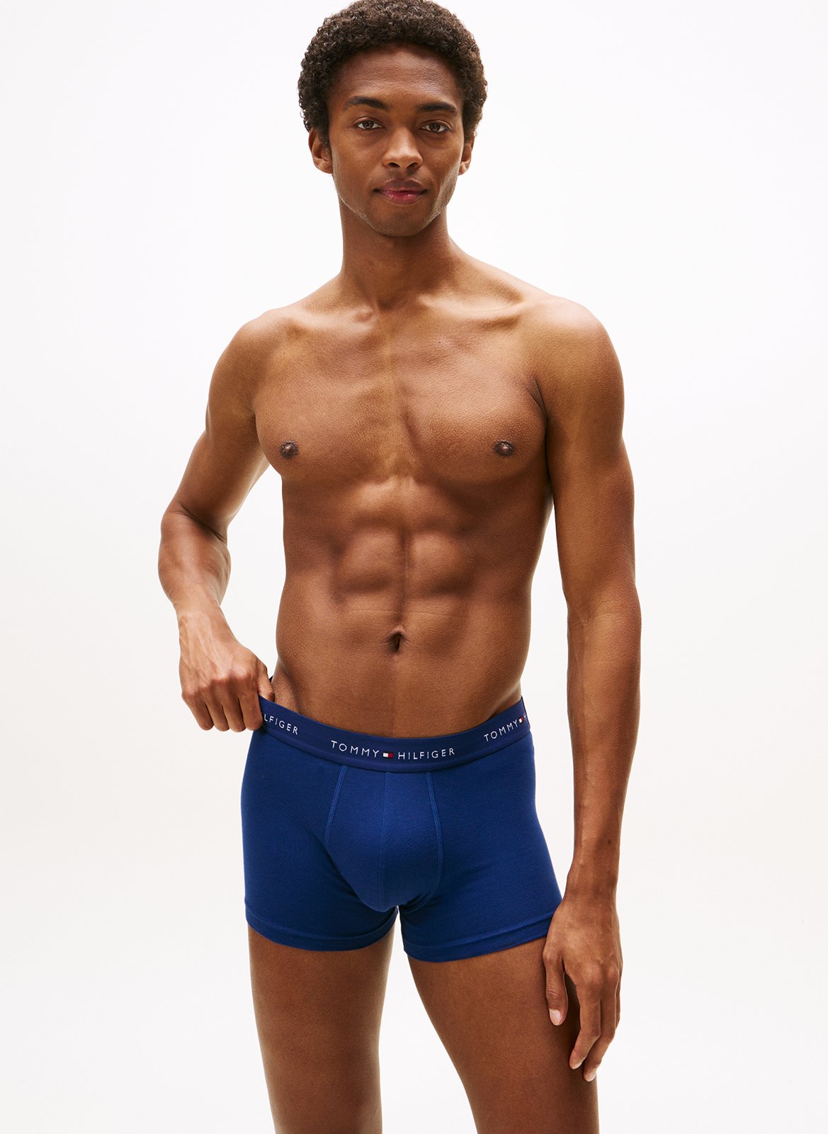 3er-Pack Boxershorts aus Baumwoll-Mix TOMMY HILFIGER Blau