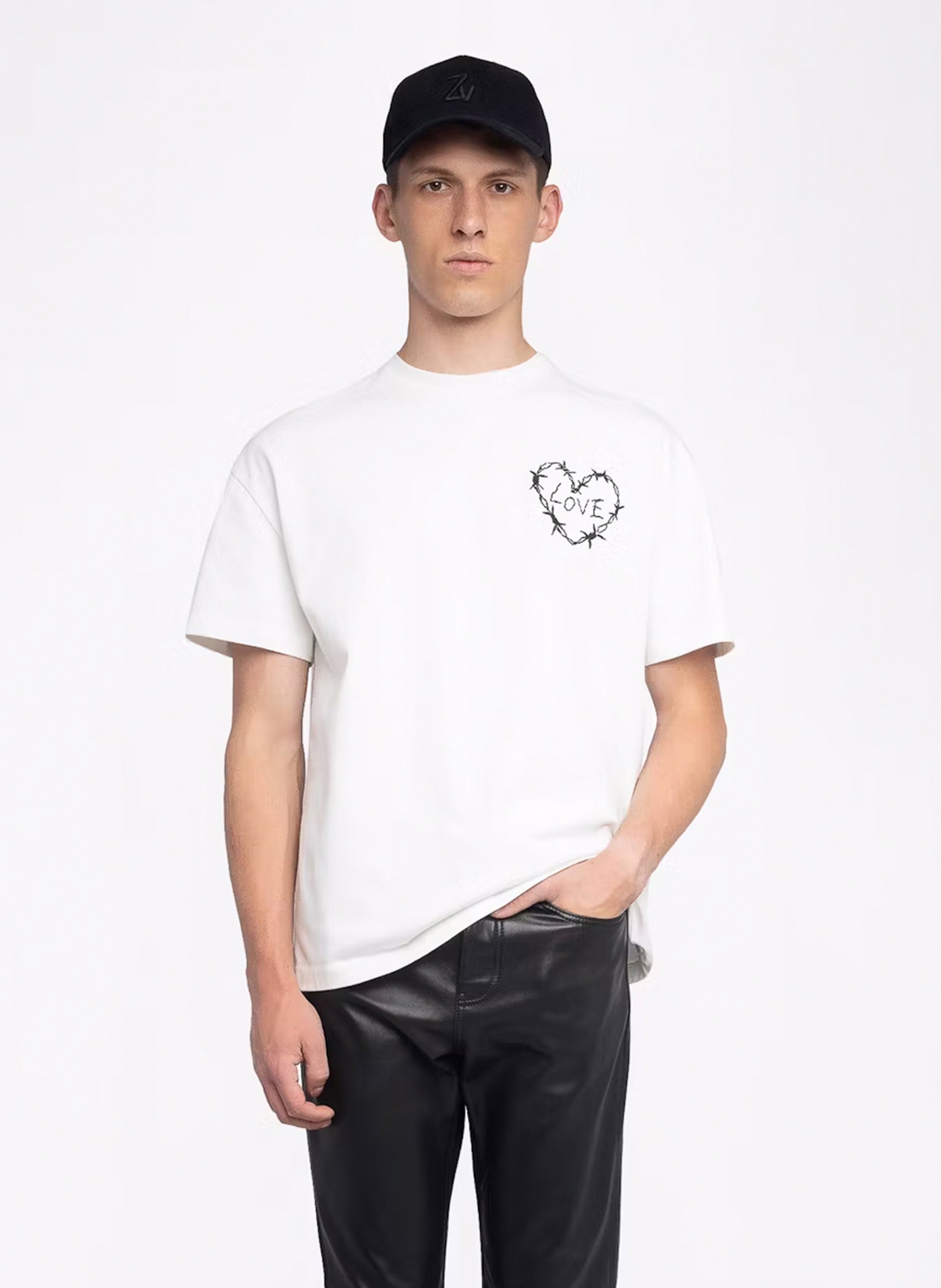 Tee-shirt oversize en coton ZADIG&amp;VOLTAIRE Blanc