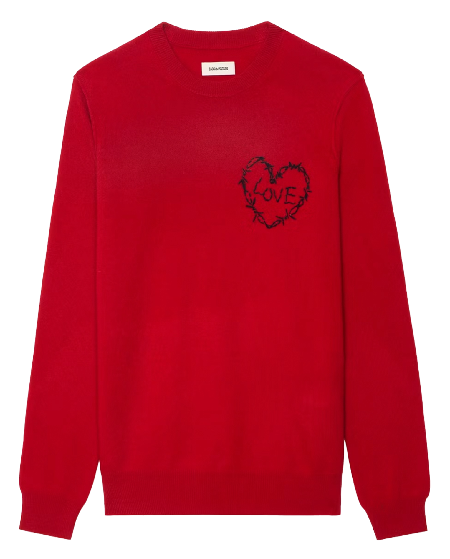 Pull droit en laine mélangée ZADIG&VOLTAIRE Rouge