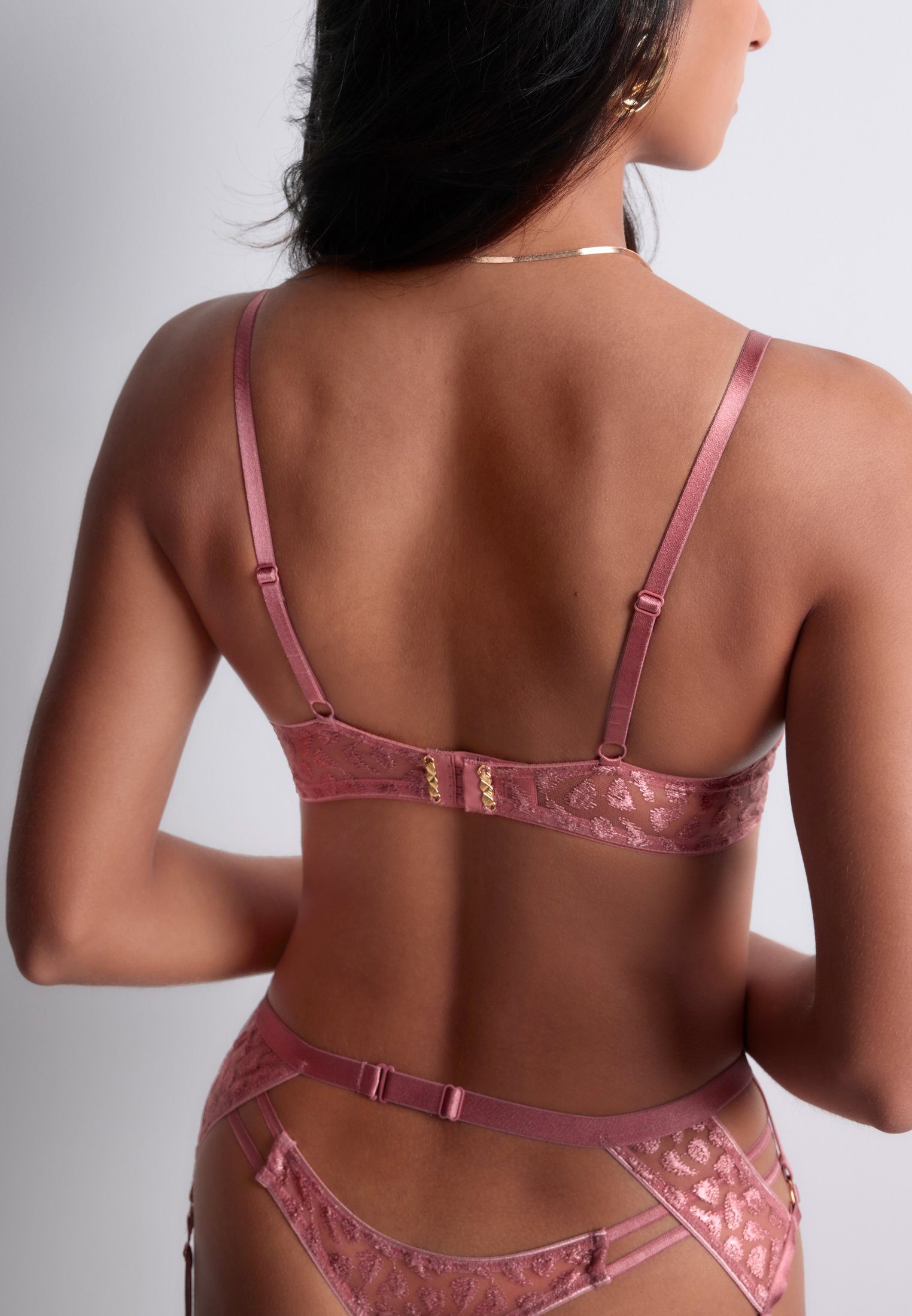 Architecture underwired triangle bra AUBADE Pink