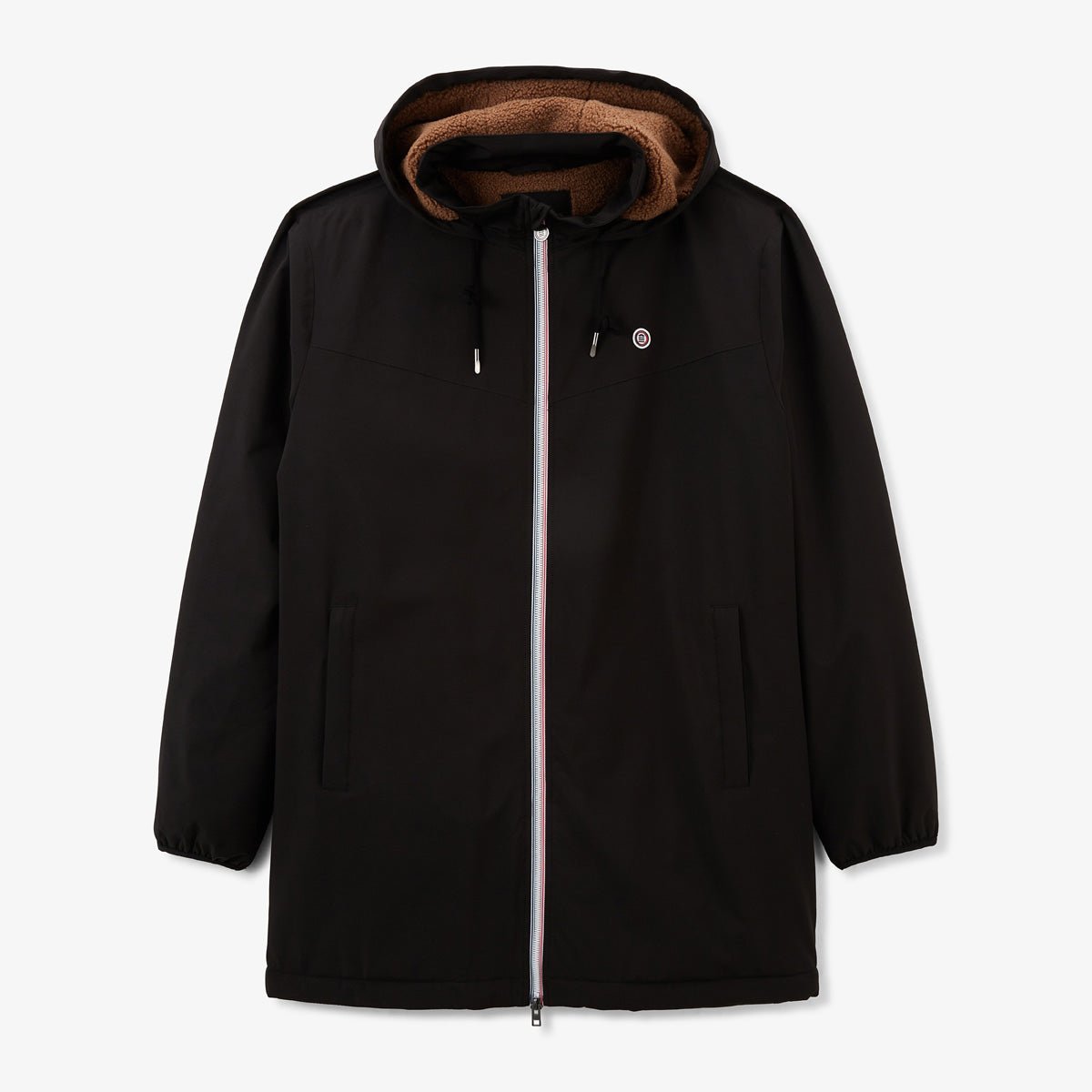 Water-repellent fleece parka SERGE BLANCO Black