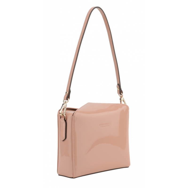 Shoulder bag - synthetic and leather POURCHET Pink
