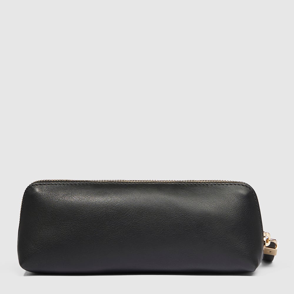 Leather pen case PIQUADRO Black