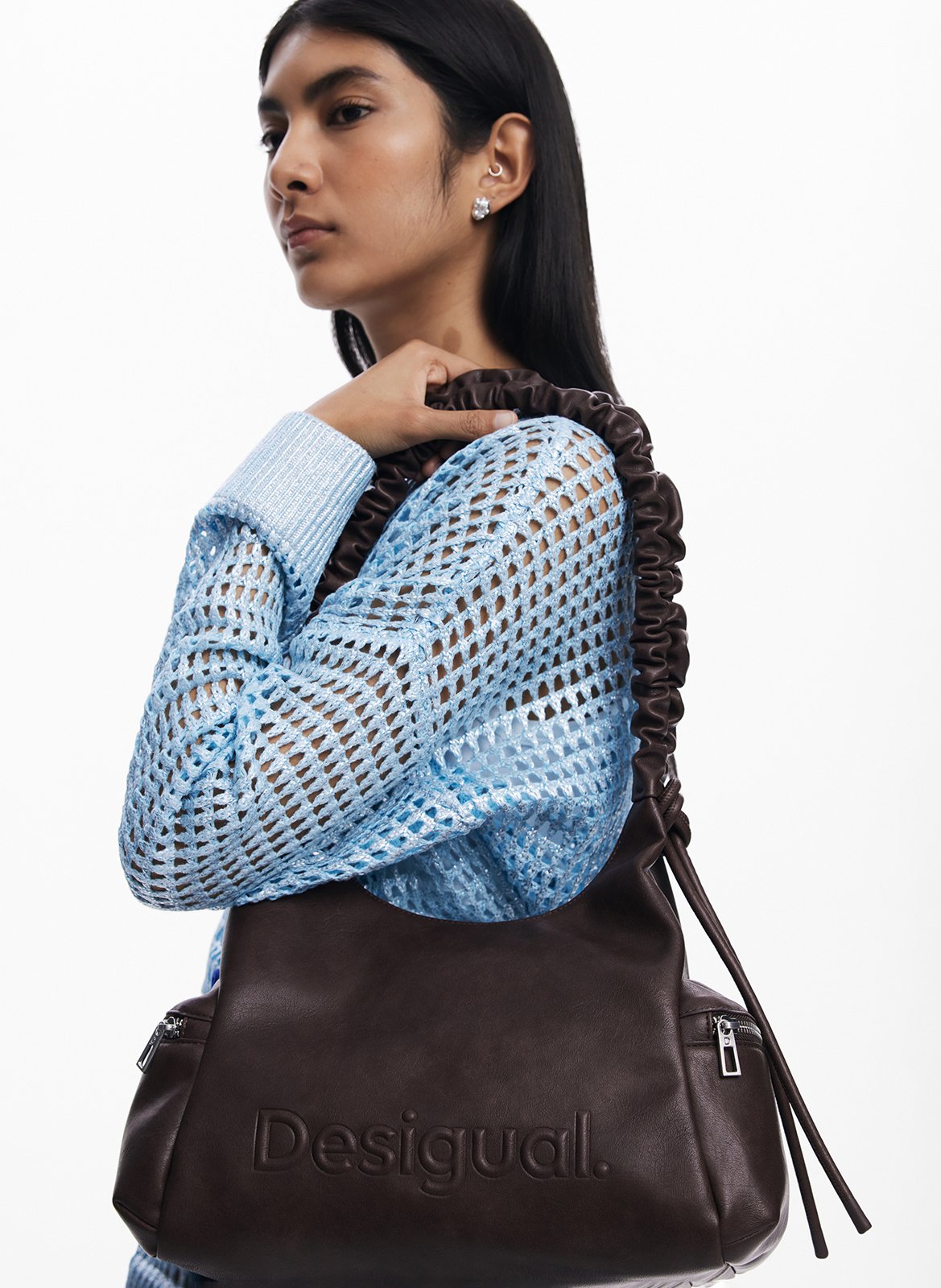 Kunstleder-Handtasche DESIGUAL Braun