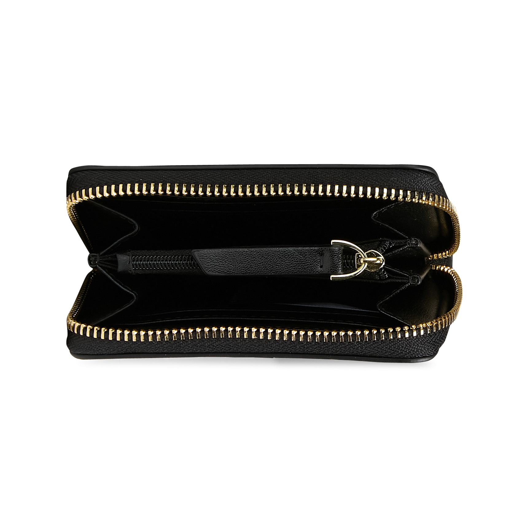 Portefeuille en cuir velours imprimé SAISON 1865 Noir