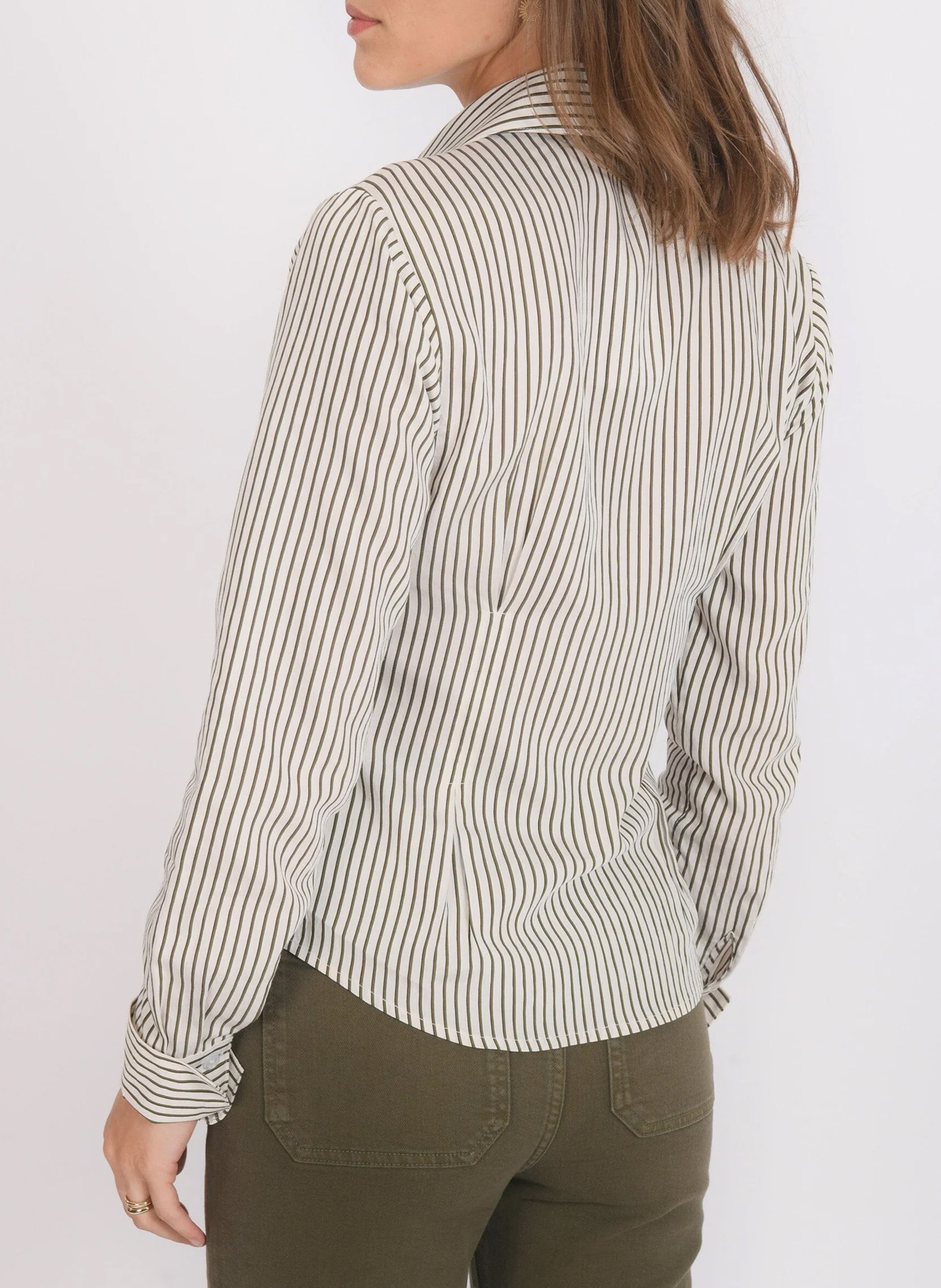 Chemise cintrée à rayures KOOKAI Blanc