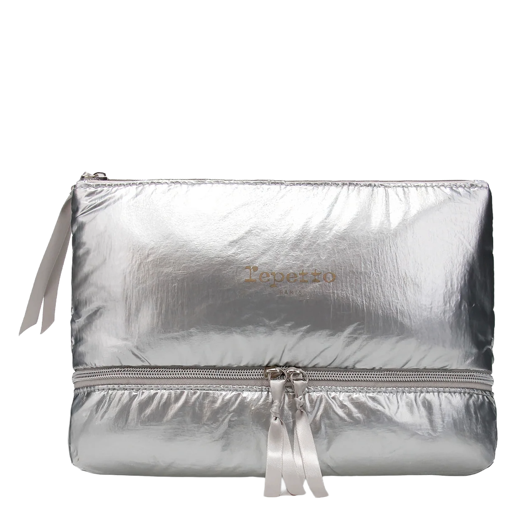 Trousse matelassée REPETTO Argent