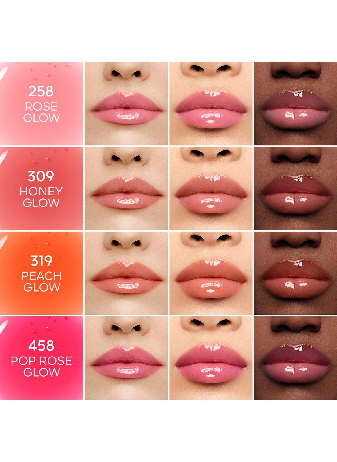 KISSKISS BEE GLOW OIL - Getöntes Lippenöl GUERLAIN 258 rose glow