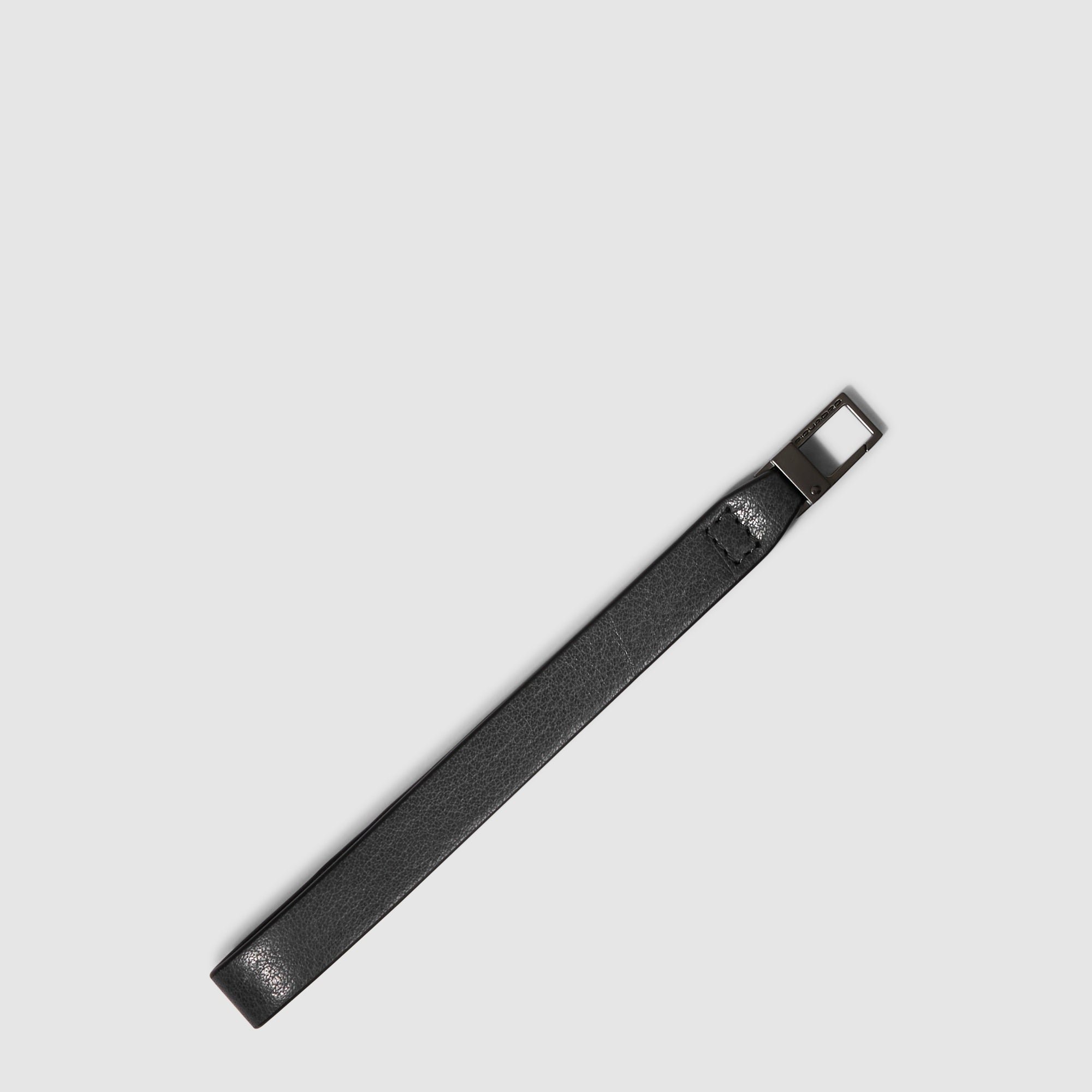 A-line leather skirt PIQUADRO Black