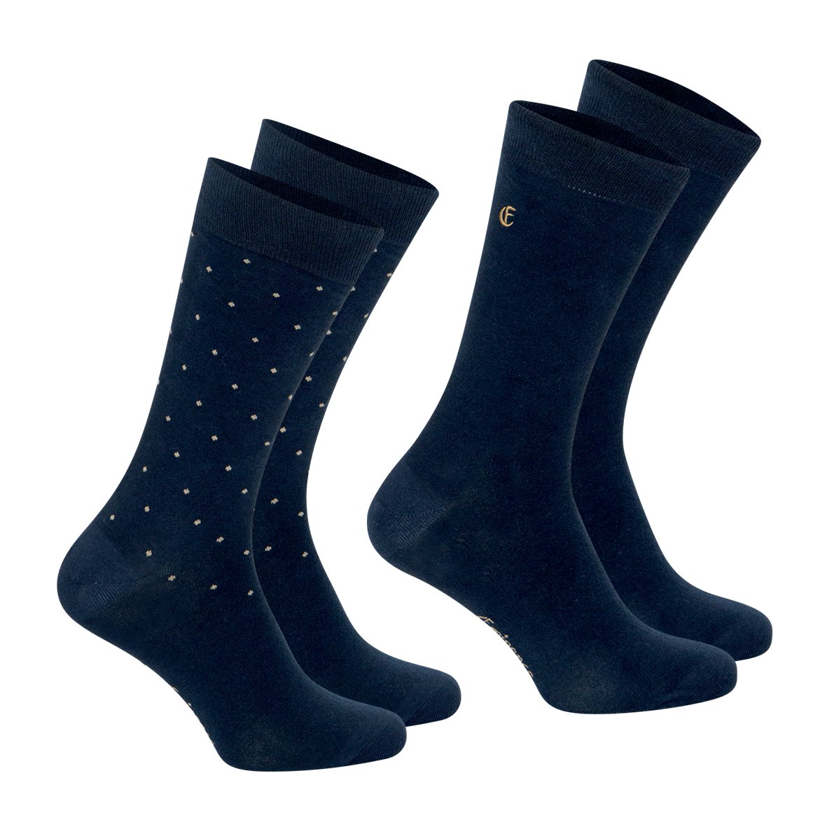 Chaussettes mi-hautes, lot de 2 paires EMINENCE Bleu
