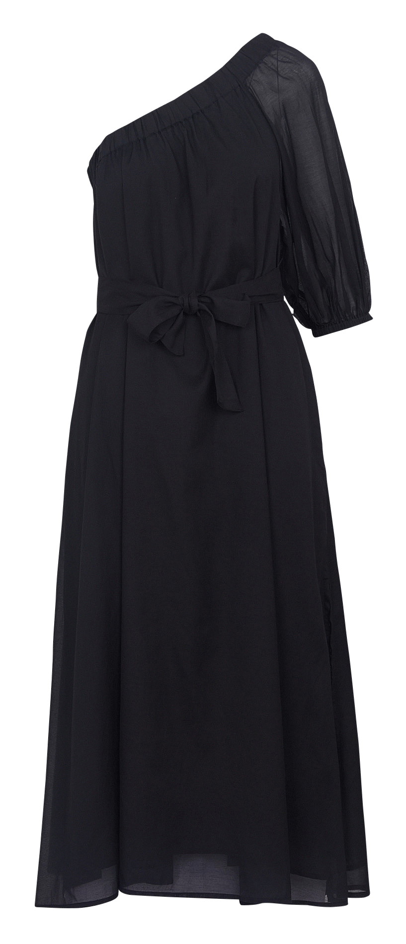 Robe midi asymétrique PETITE MENDIGOTE Noir