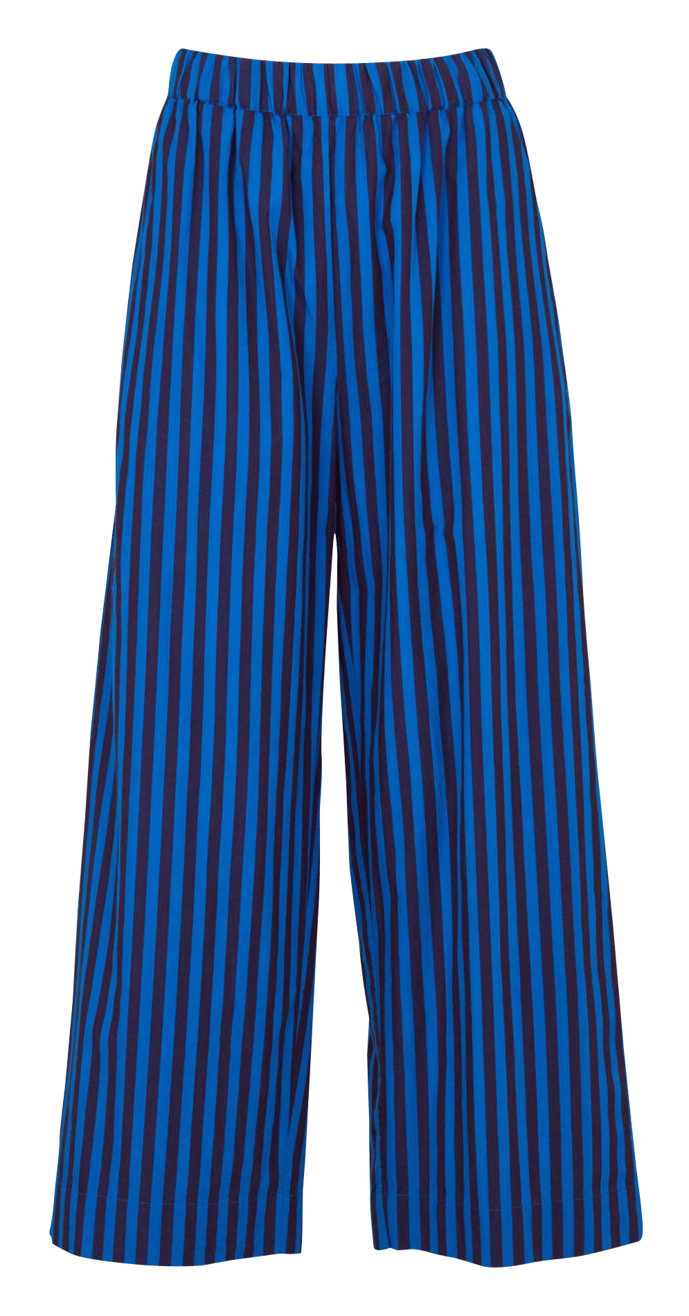 Pantalon droit à rayures LEON & HARPER Bleu