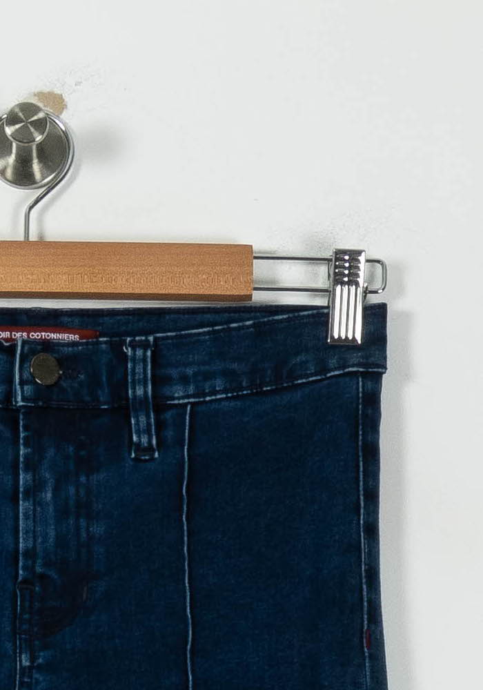 Cropped slim jeans with studs COMPTOIR DES COTONNIERS - Seconde main Blue