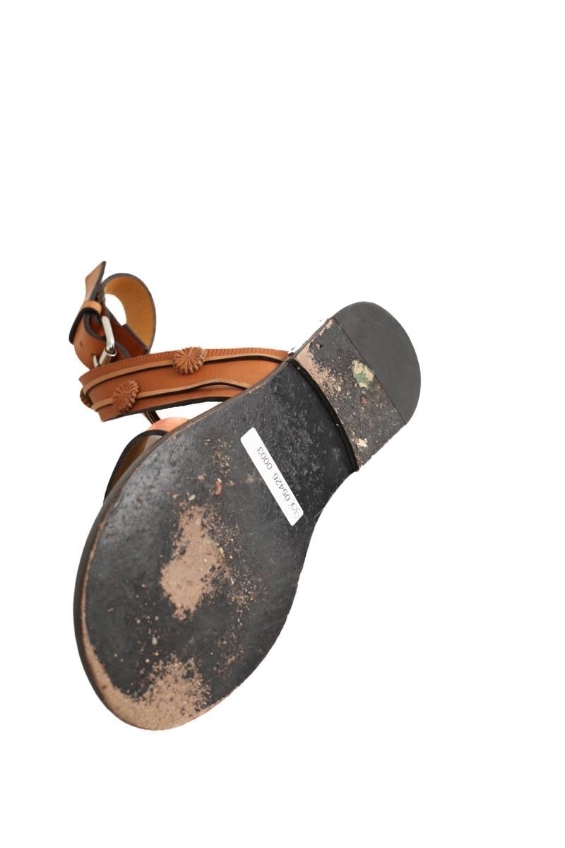 Faux leather sandals ISABEL MARANT ÉTOILE - SECONDE MAIN Brown