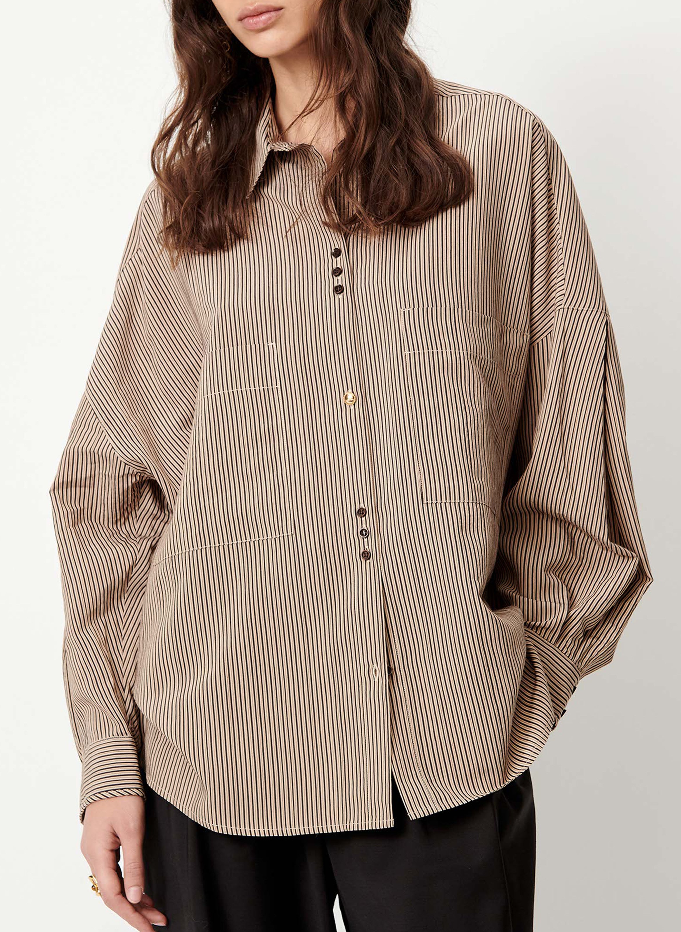 Chemise ample à rayures en coton SESSUN