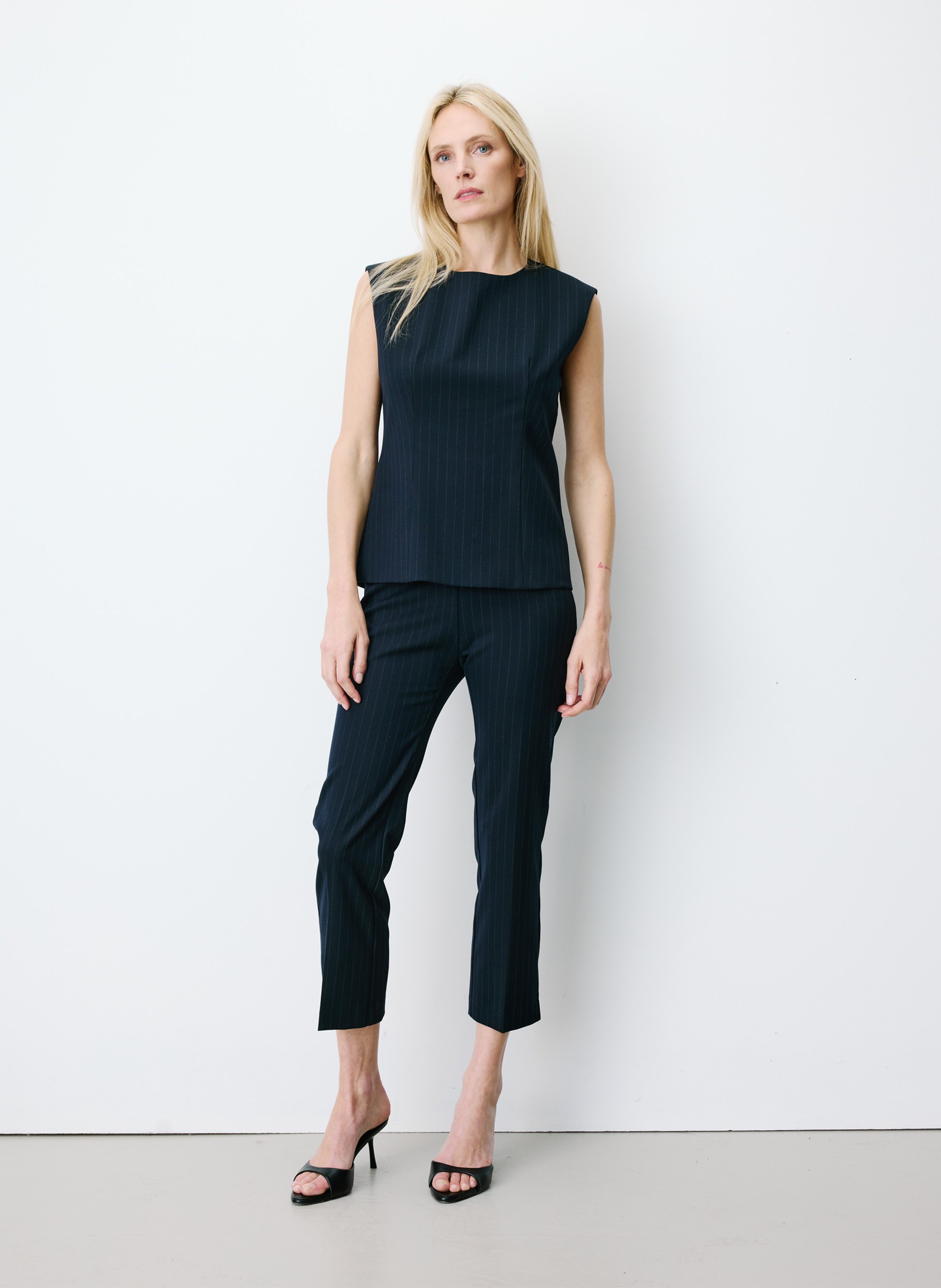 Getailleerde top met ronde hals GRACE ET MILA Blauw