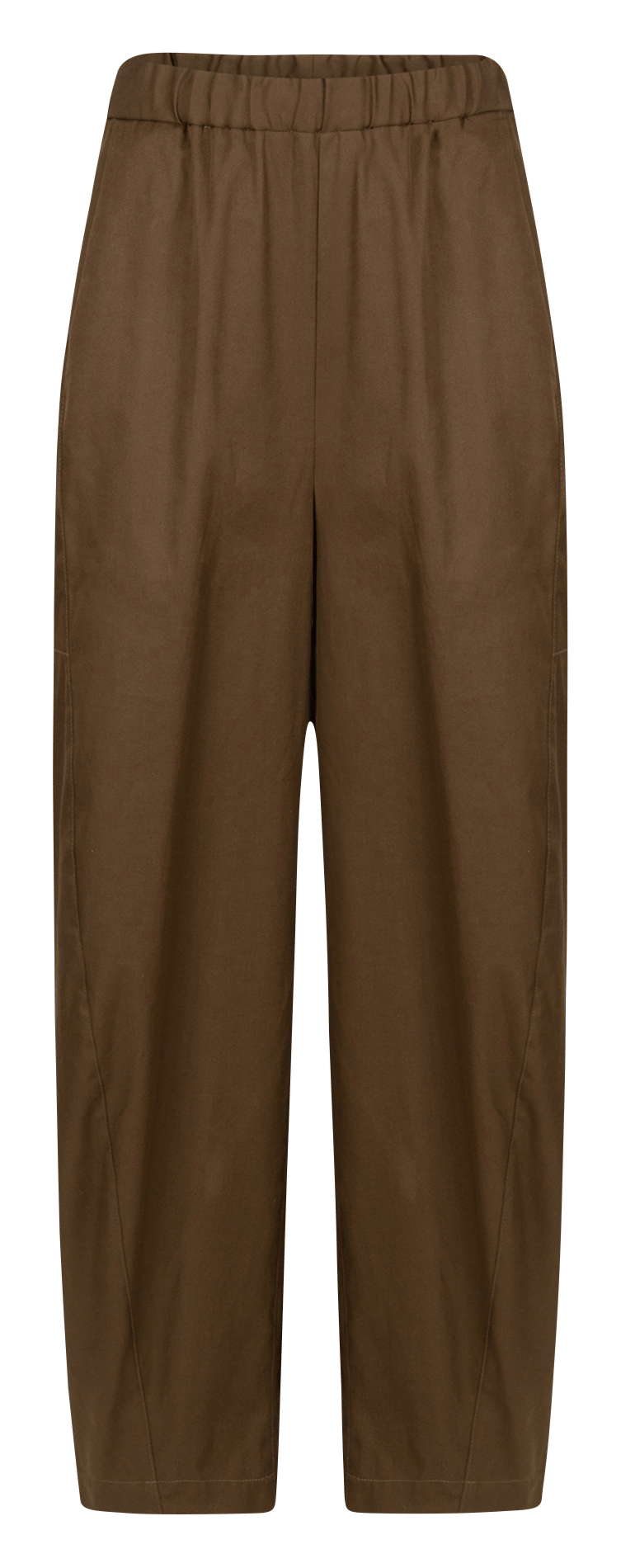 Pantalon large taille haute élastiquée AME ANTWERP Vert