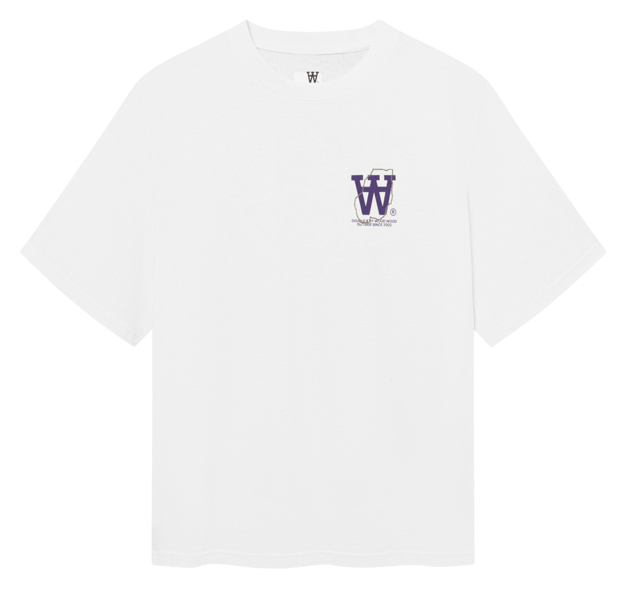Round-neck cotton T-shirt WOOD WOOD White
