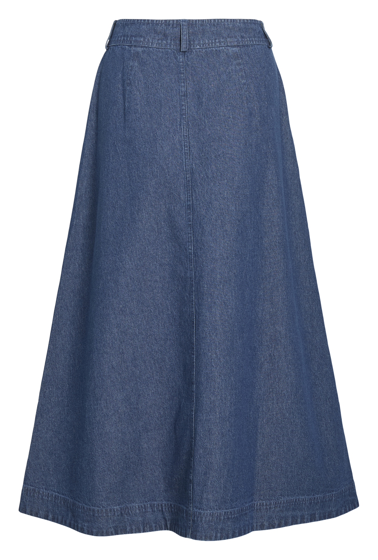 High-waisted flared denim skirt VILA Blue