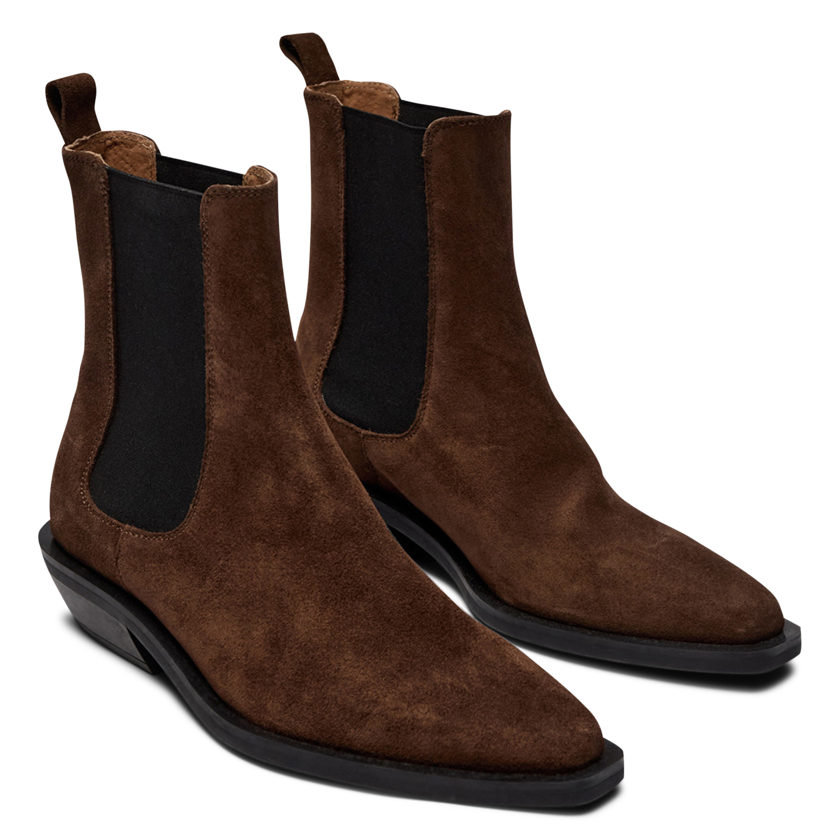 Suede leather ankle boots PAVEMENT Brown
