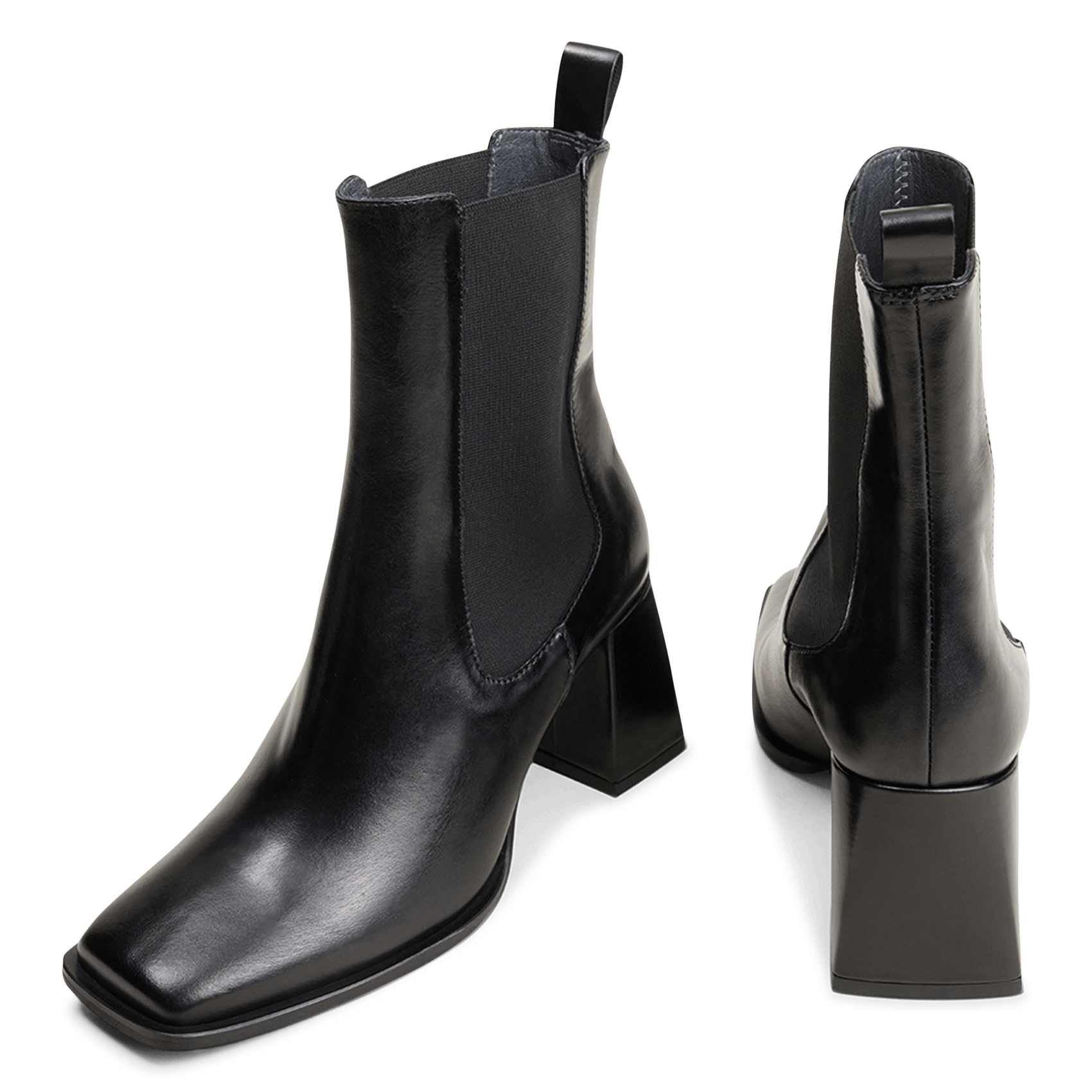 Leather mid-calf boots JONAK Black
