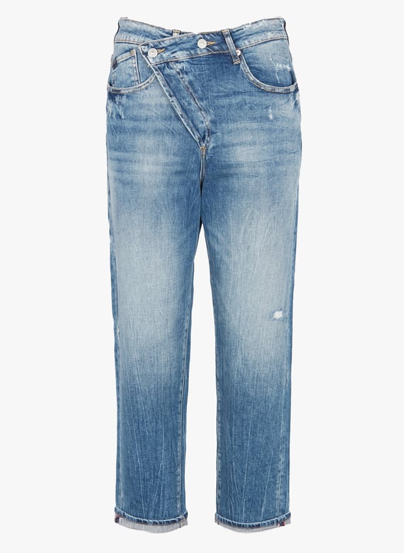 Jeans Boyfriend A Vita Alta Blue Le Temps Des Cerises Donna JFCOSY00W1306 3001 BLUE Place des Tendances Italia