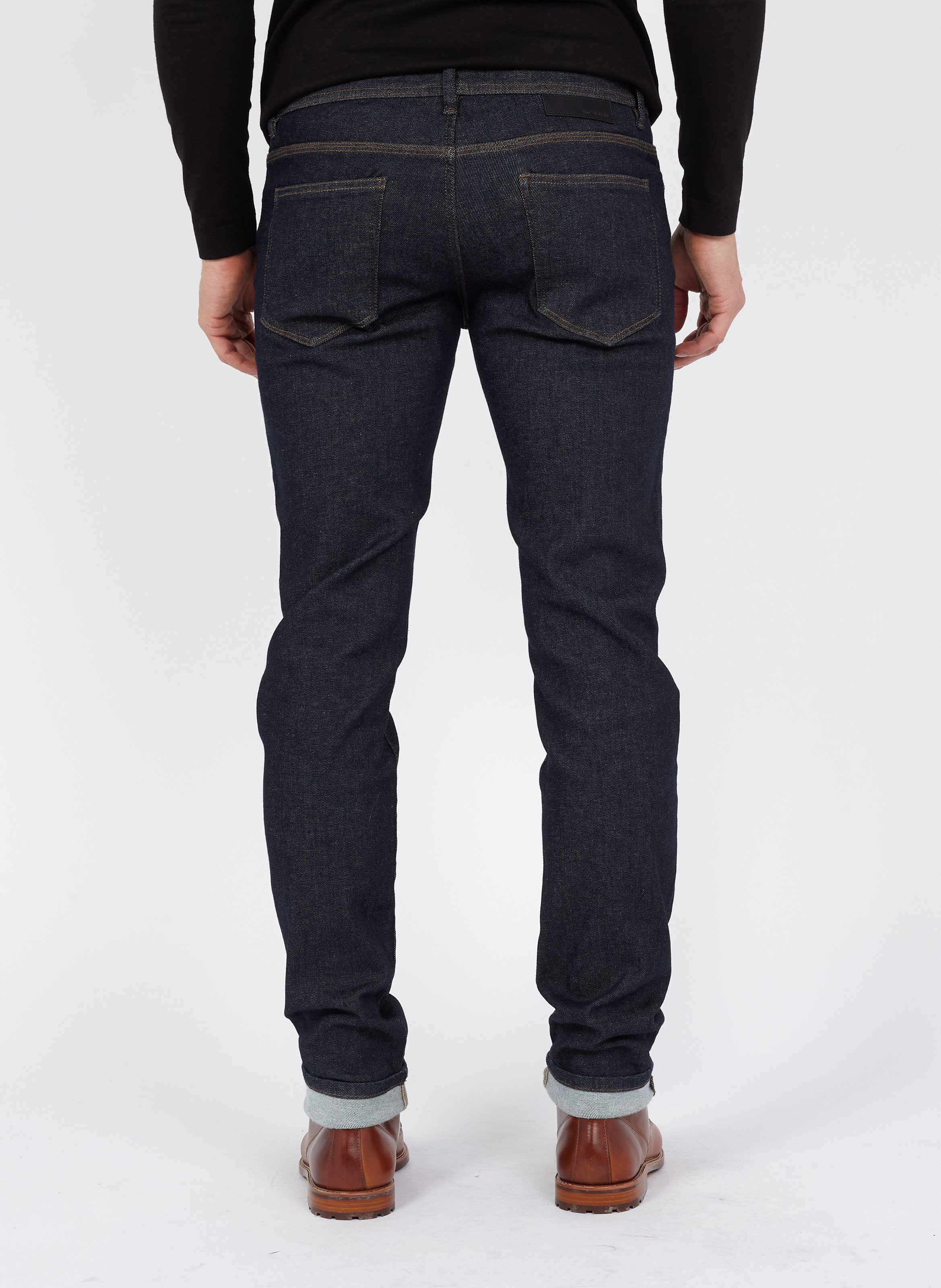 Slim-fit cotton-blend jeans IKKS Blue