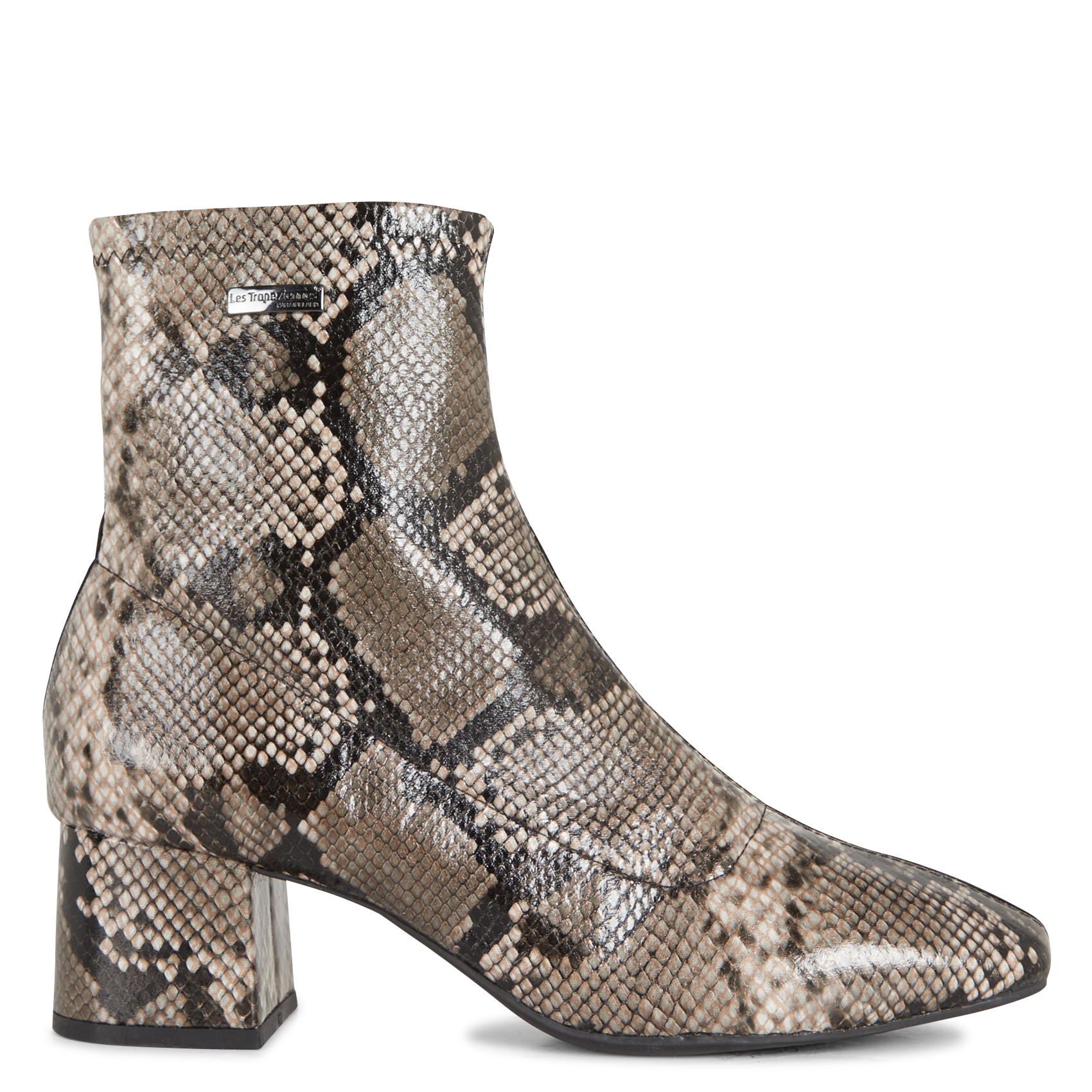 Bottines métallisées à talon LES TROPEZIENNES PAR M.BELARBI Noir