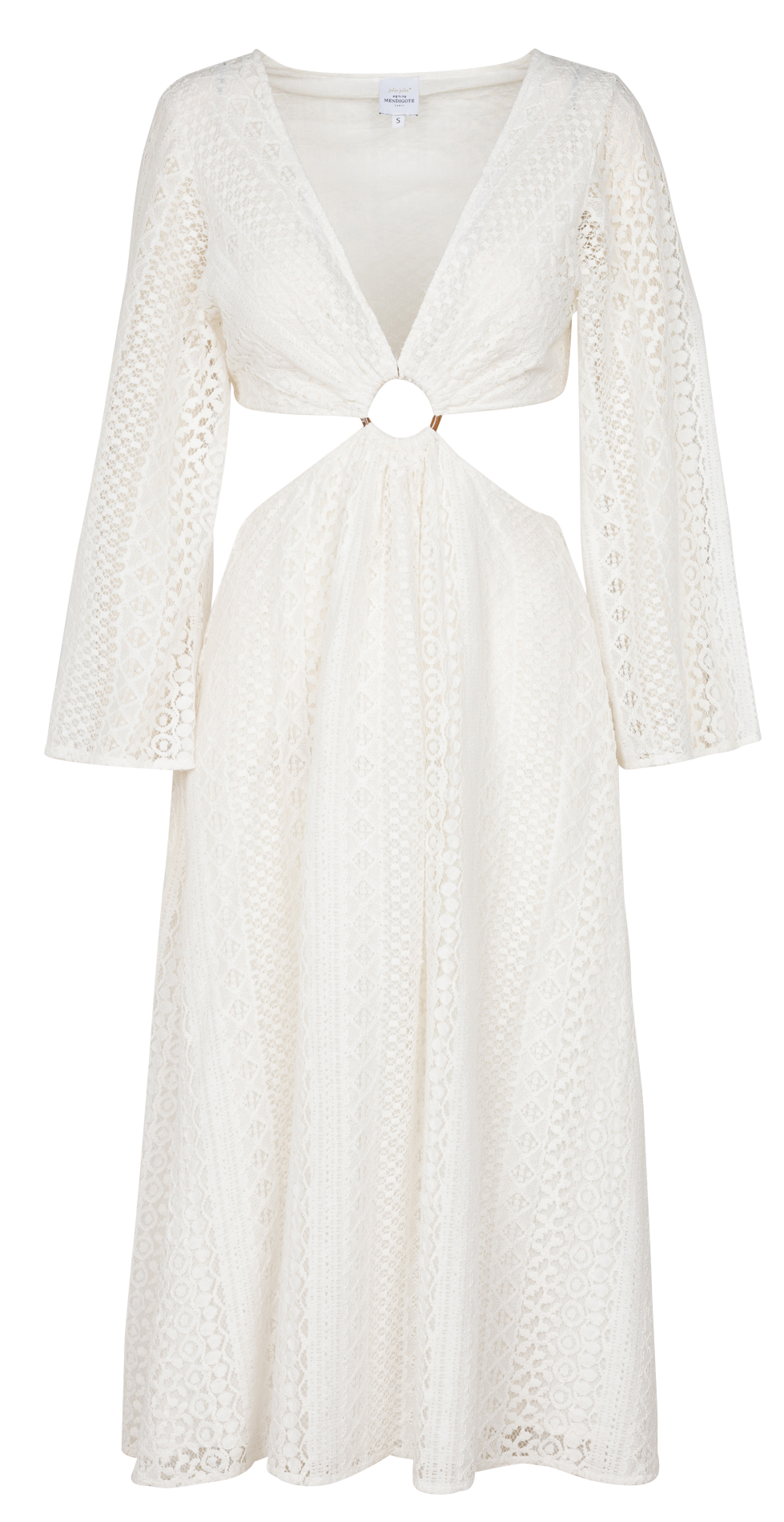 Halflange jurk van kant WitPETITE MENDIGOTE