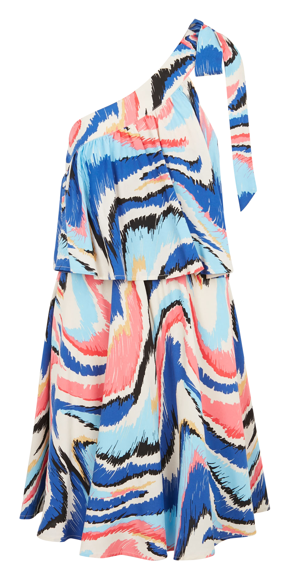 Robe courte bustier imprimée  YAS Blanc