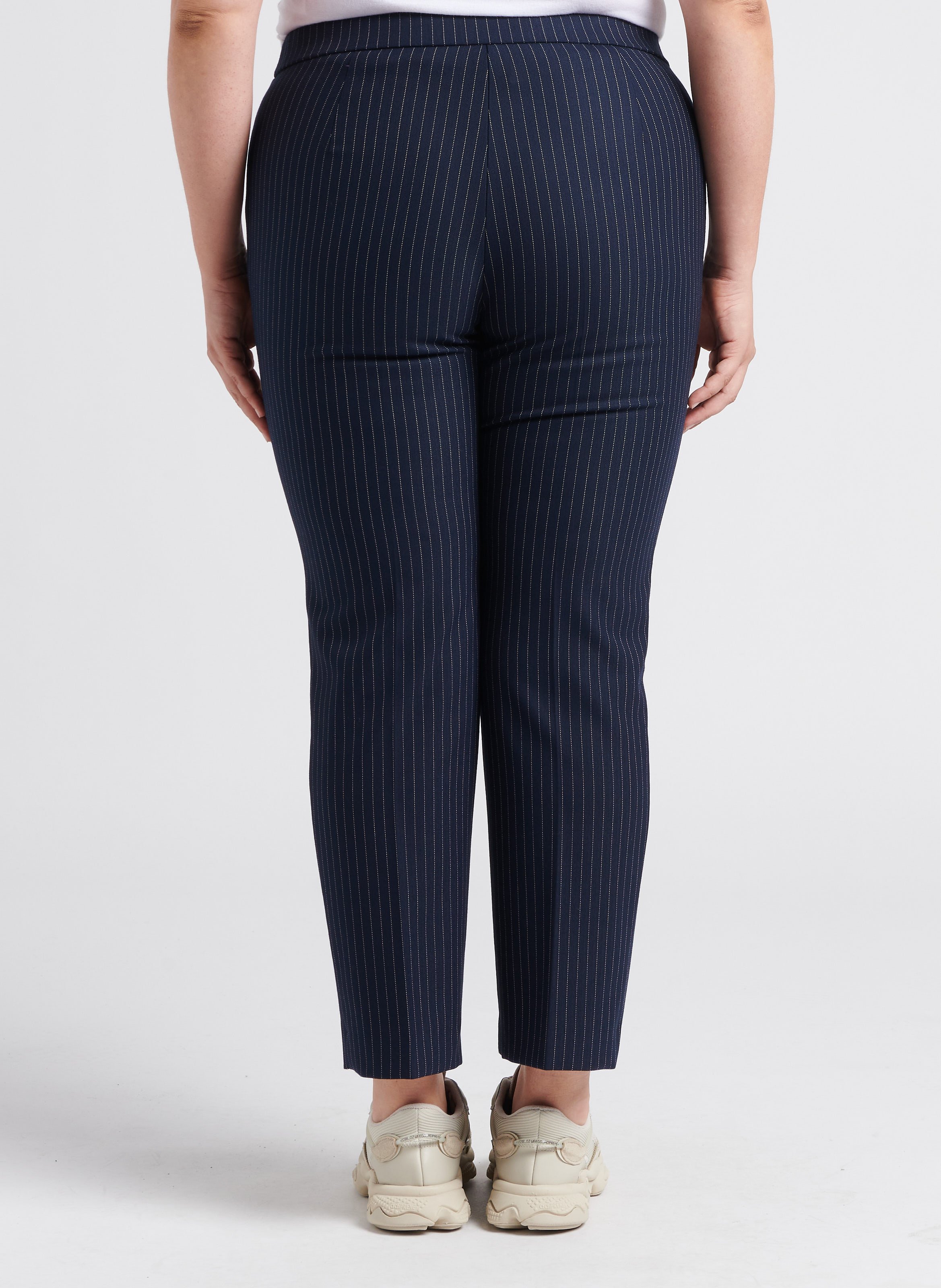 Pantalon droit à motif PERSONA by Marina Rinaldi Bleu