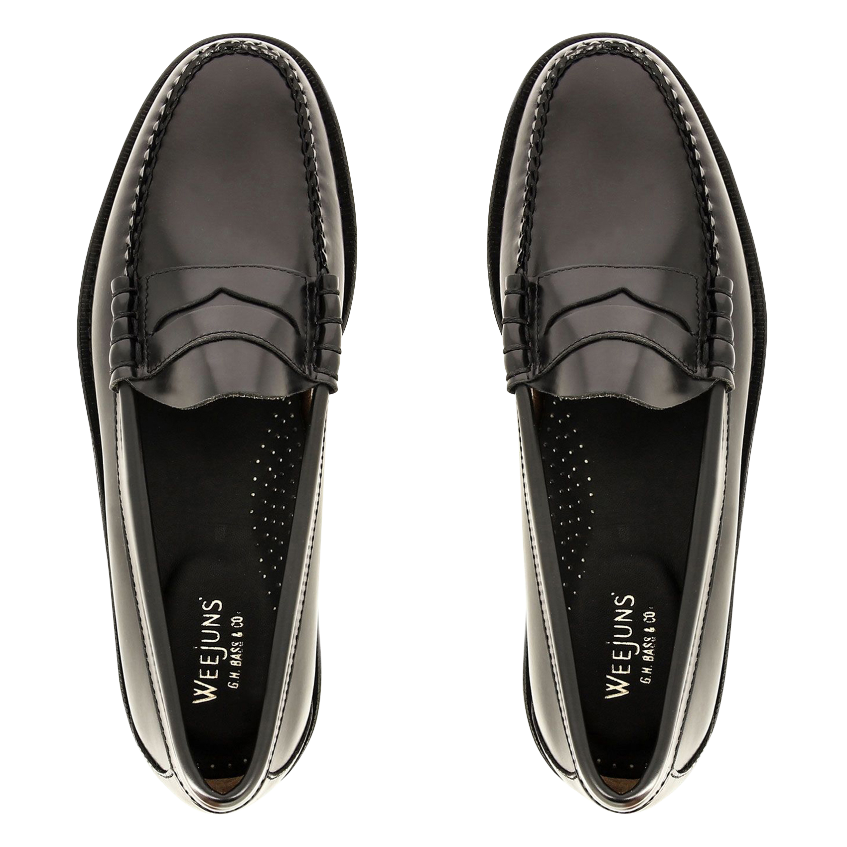 Mocassins en cuir GH BASS Noir