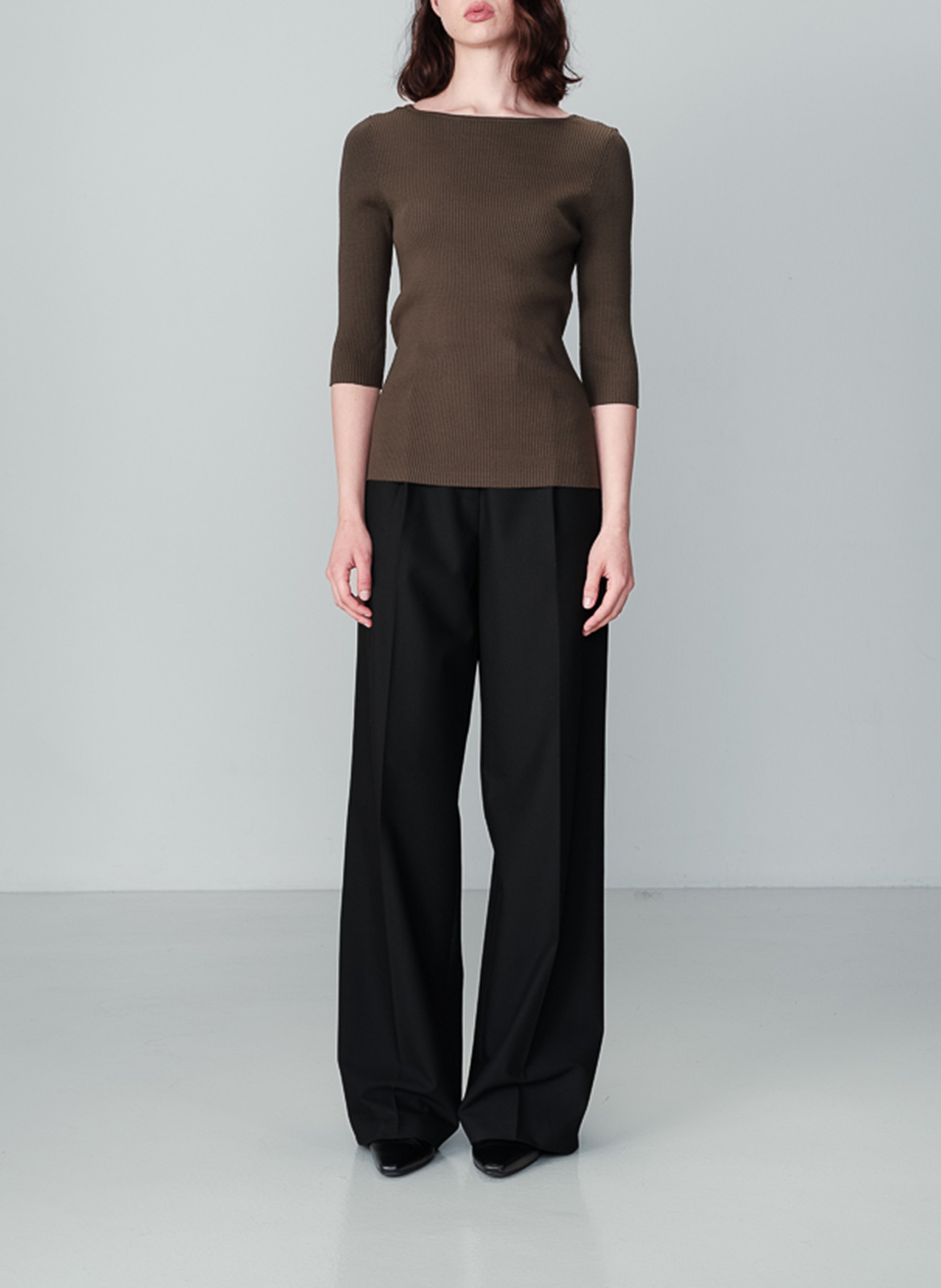 Pull col V  GRACE ET MILA Vert