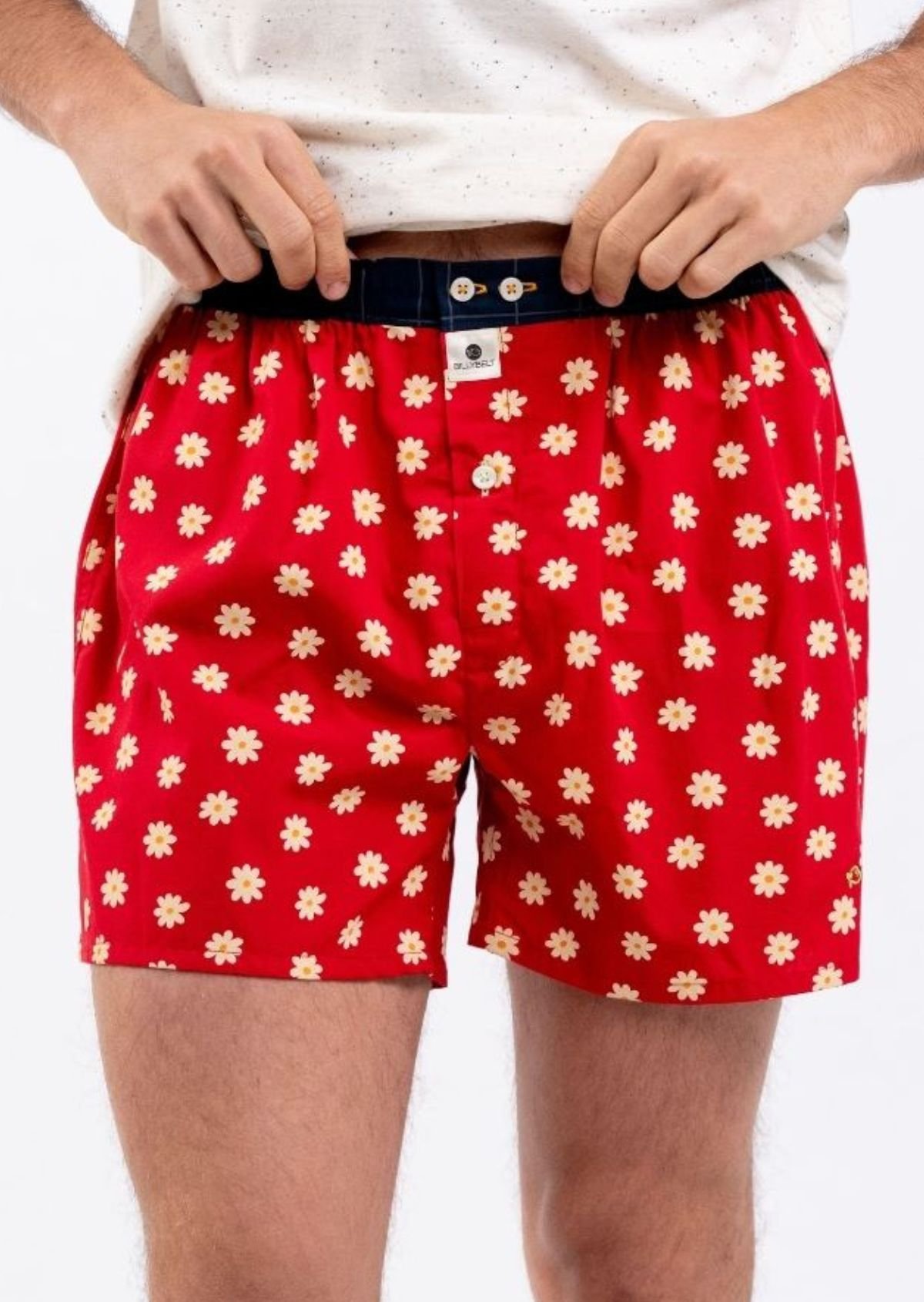 Organic cotton boxer shorts BILLYBELT Red