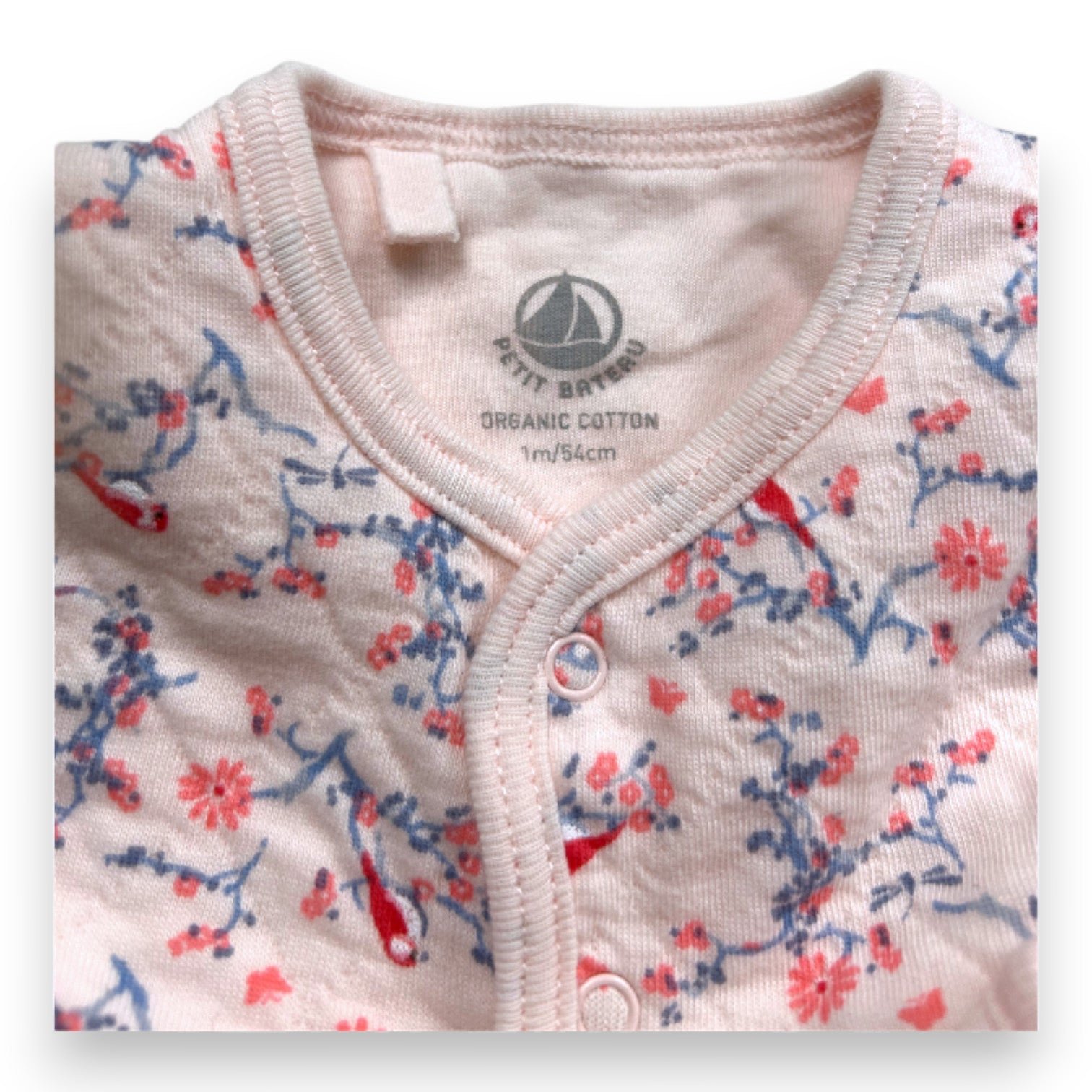 Pink baby cardigan - 1 month PETIT BATEAU - Seconde Main Pink
