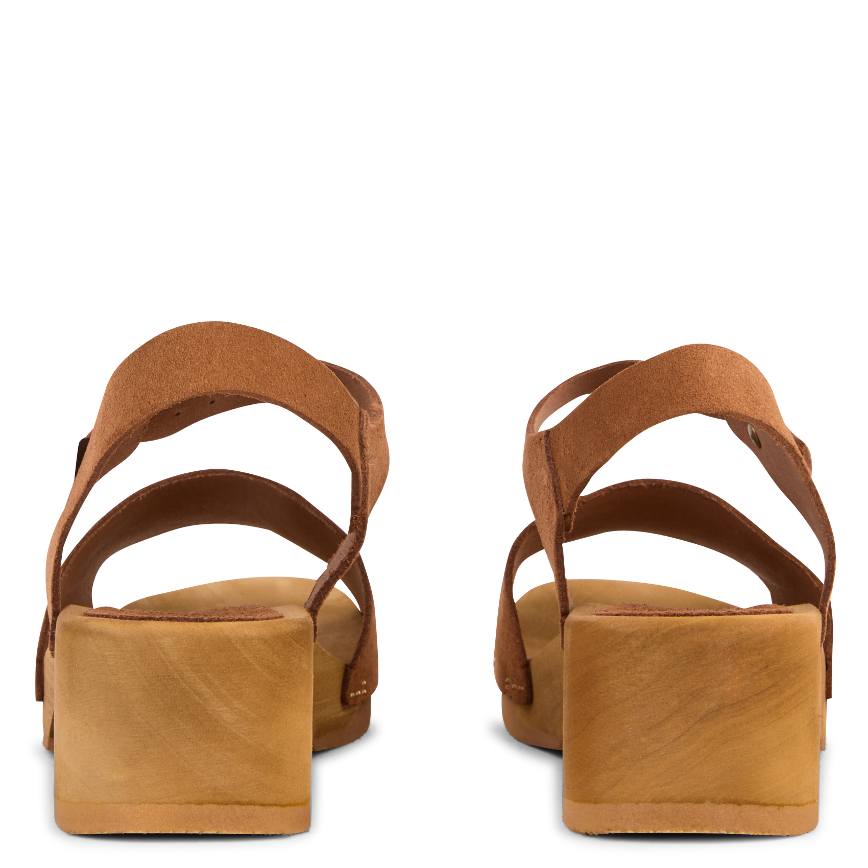 Suède sandalen met hak BOSABO Bruin