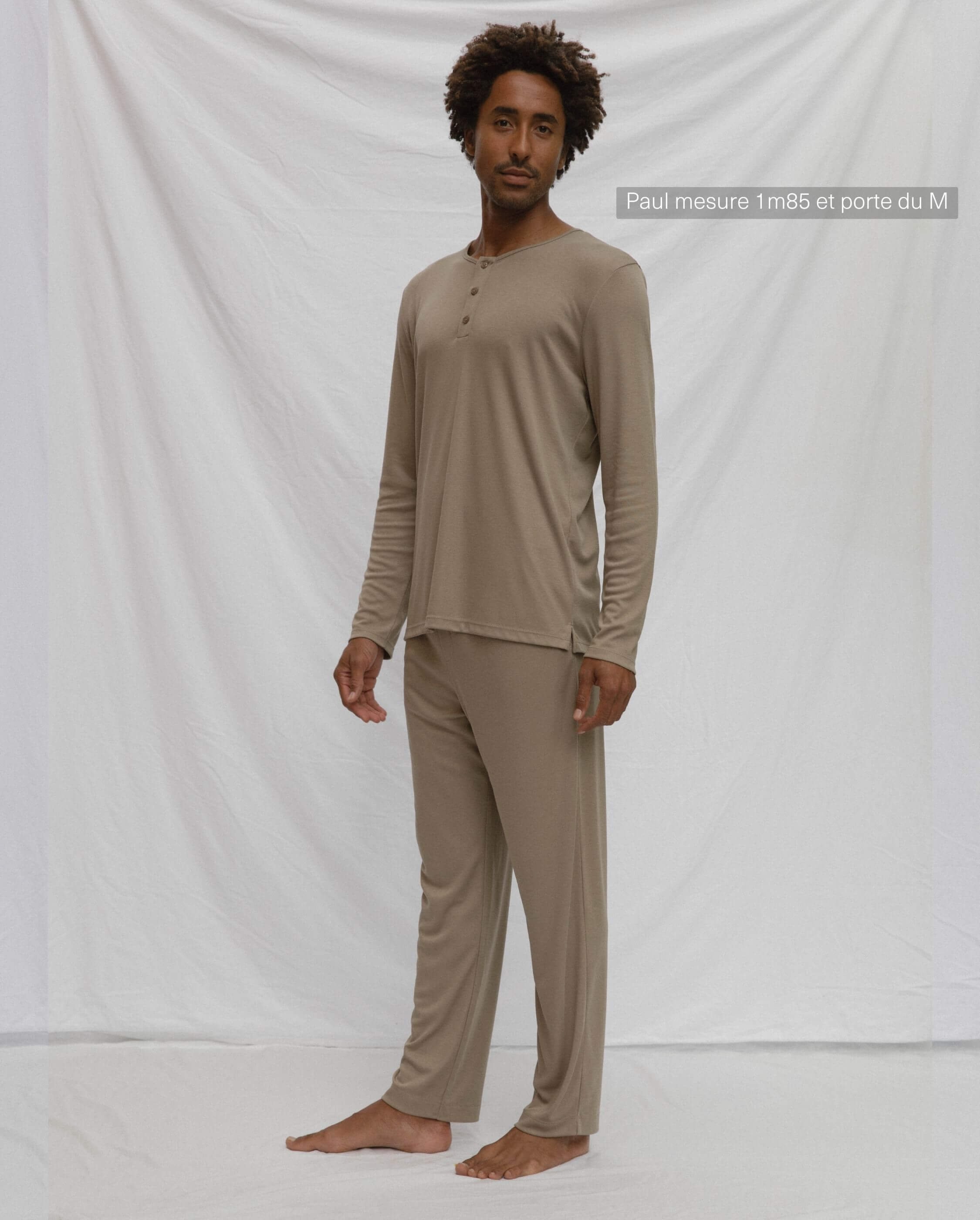 Men's pajama bottoms, latte ANGARDE Beige