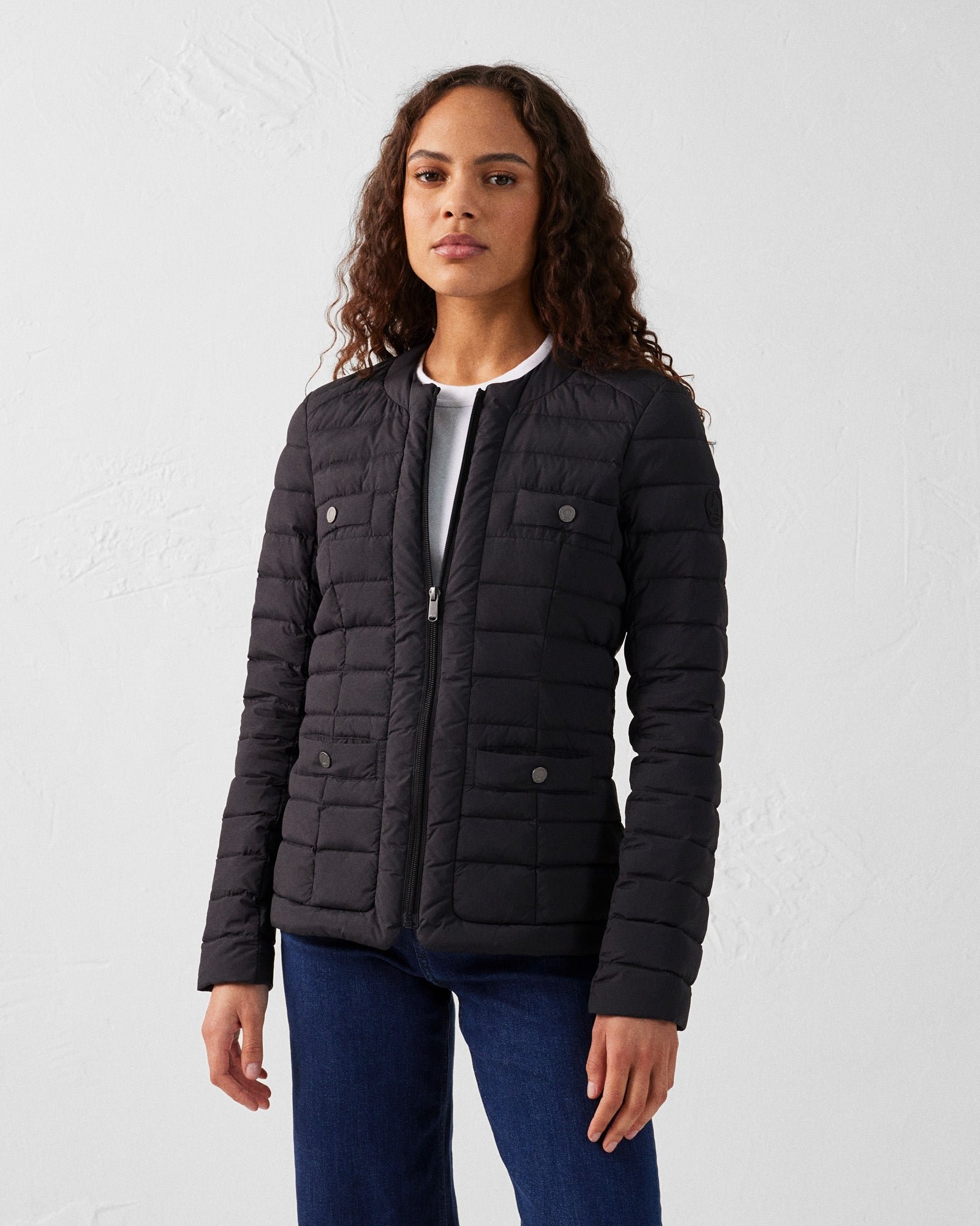 Lightweight stretch puffer jacket Ingrid JOTT Black