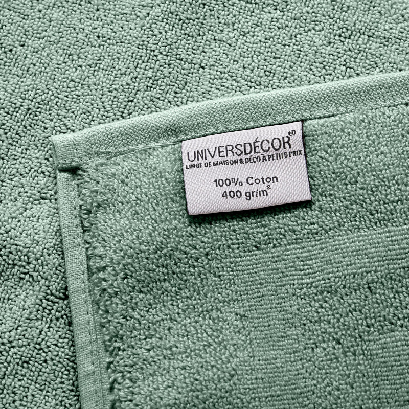 100% combed cotton bath towel COTON PUR Green