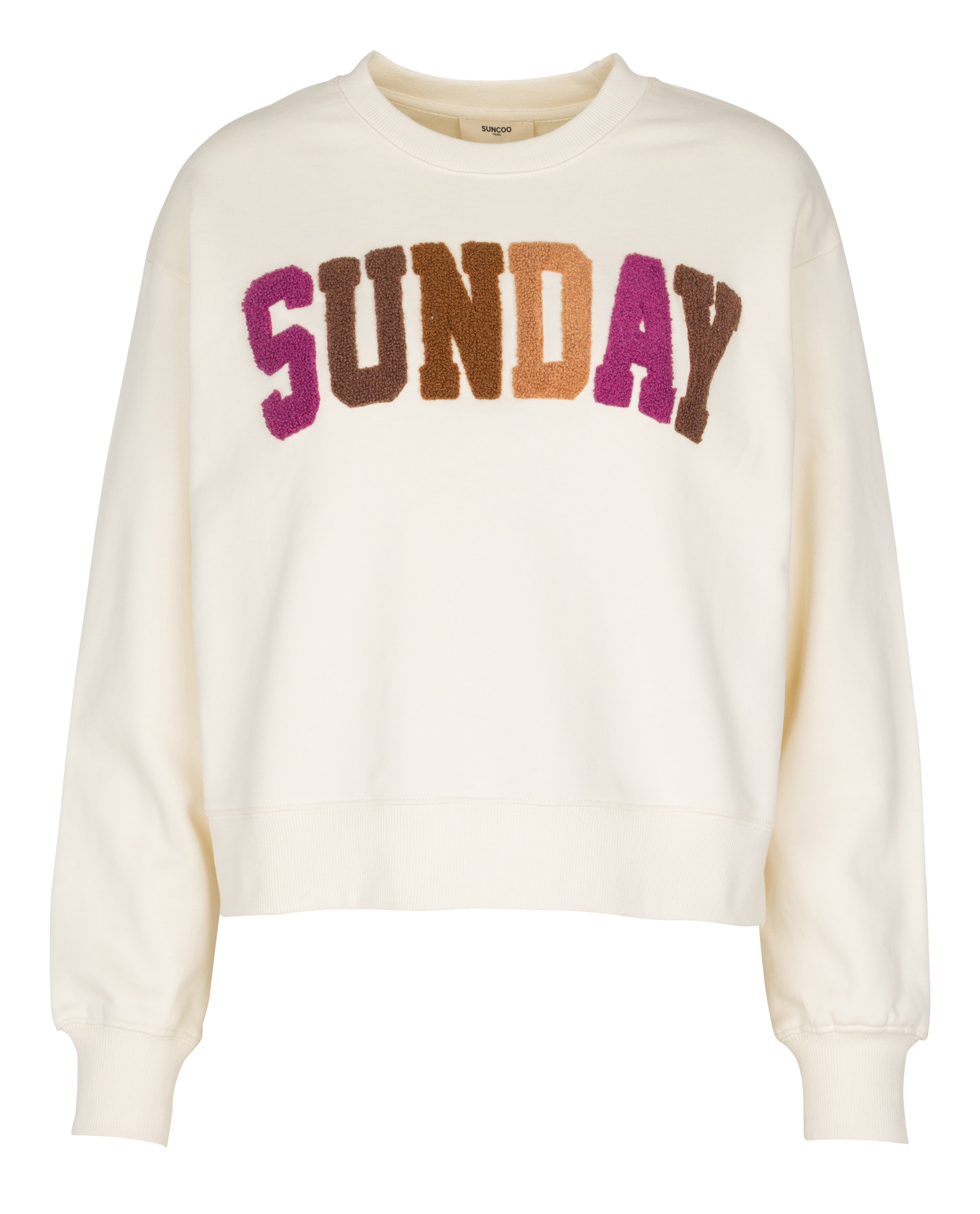 Oversized organic cotton sweatshirt SUNCOO White