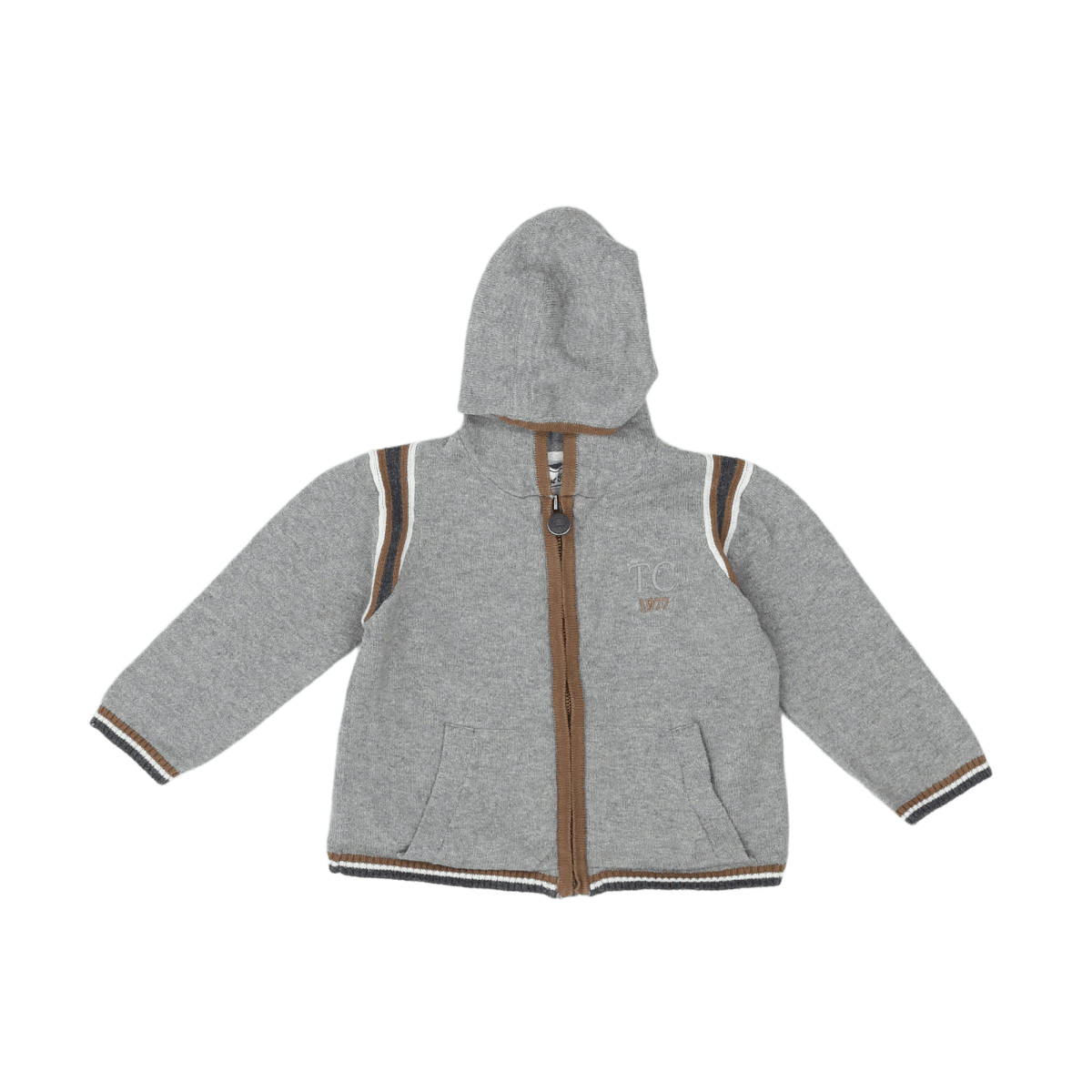 Grey baby sweatshirt - 12 months TARTINE ET CHOCOLAT - seconde-main Grey