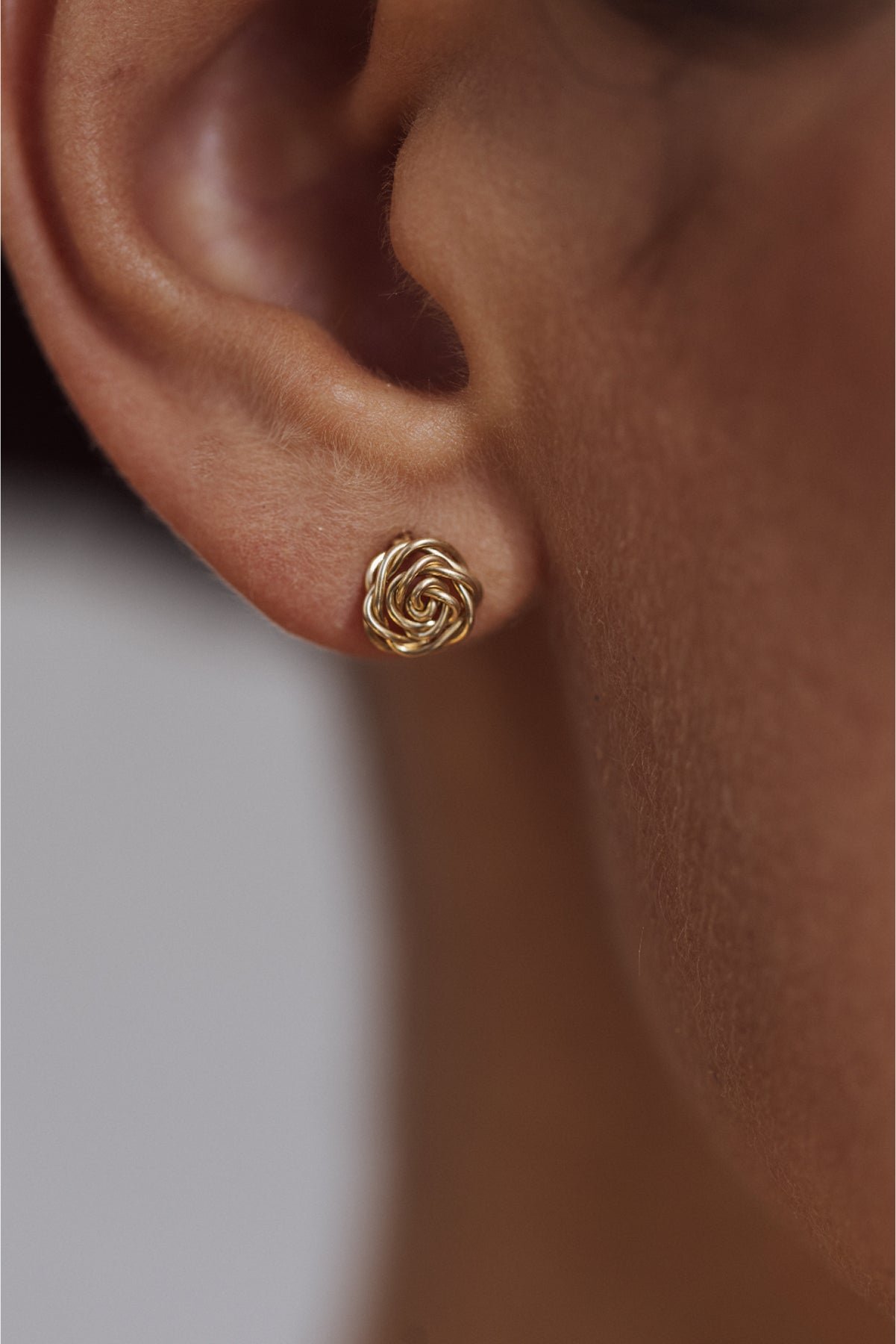 Rose gold earrings 750 YAY Golden