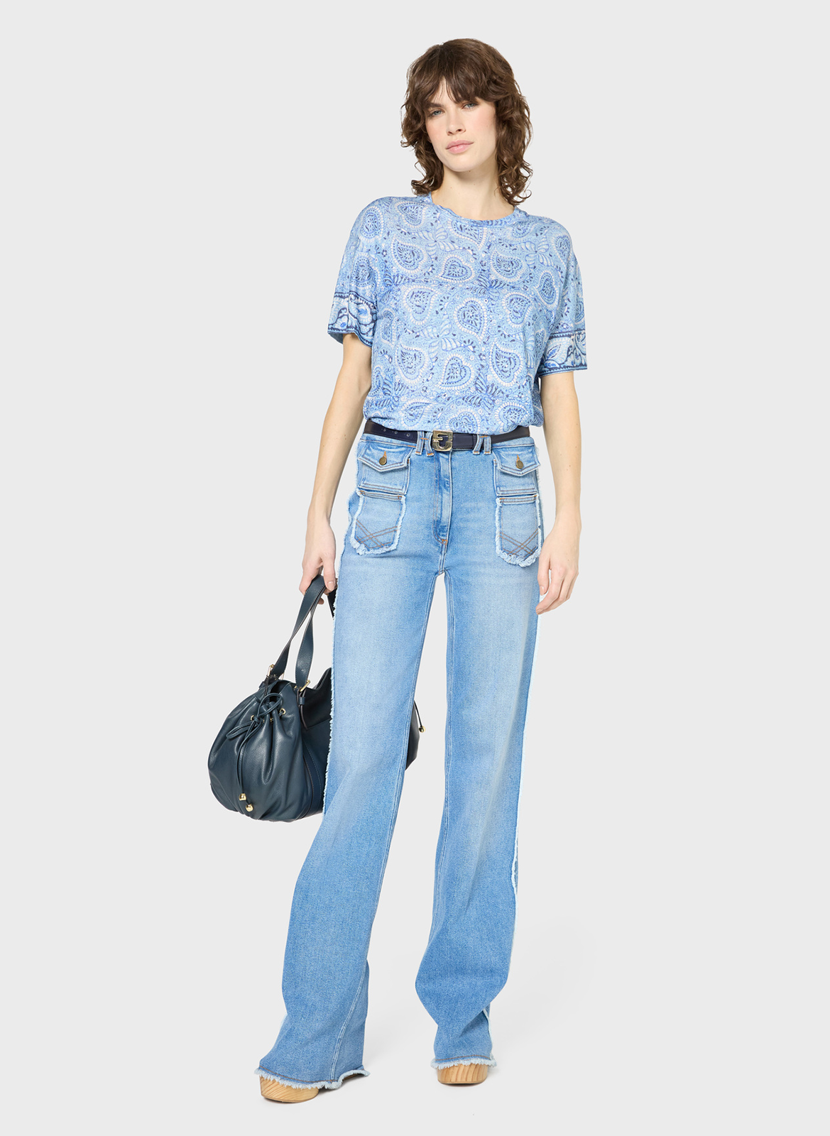 Sac à main en cuir GERARD DAREL Bleu