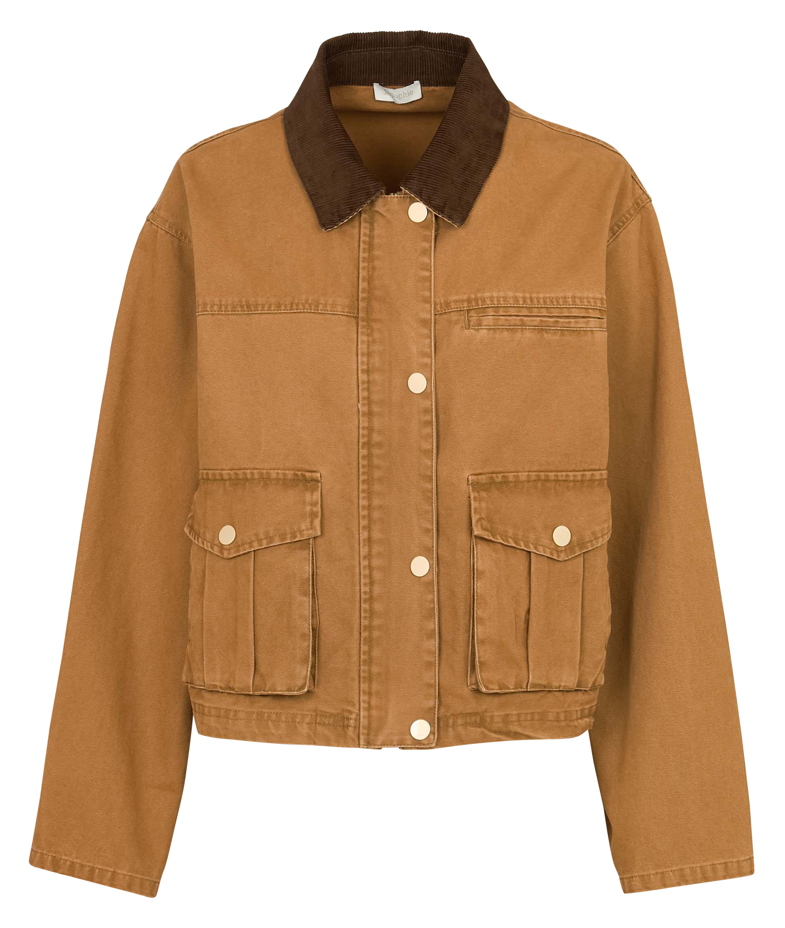 Veste oversize en coton JC SOPHIE Marron