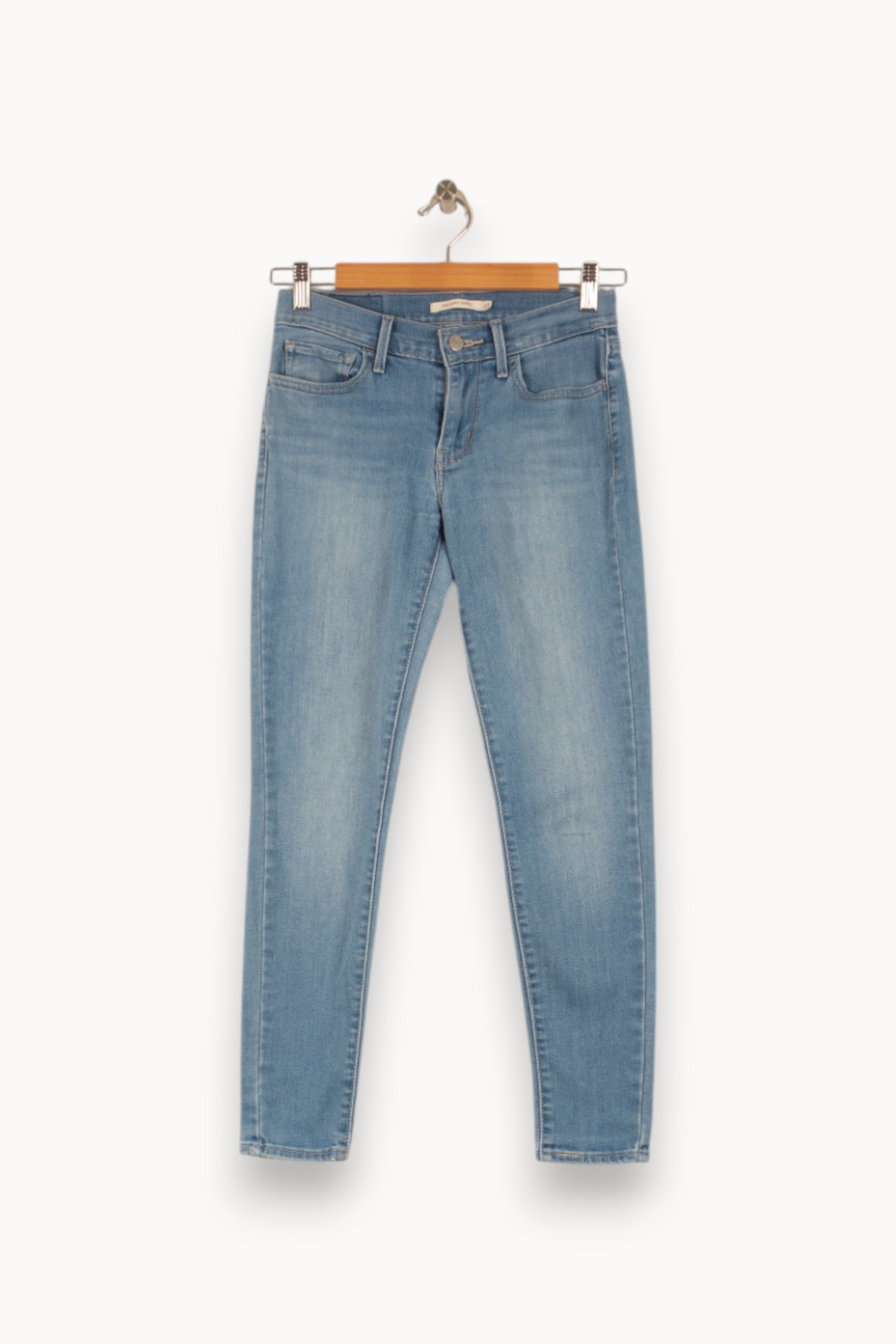 Cropped slim jeans with studs LEVI'S - Seconde main Blue