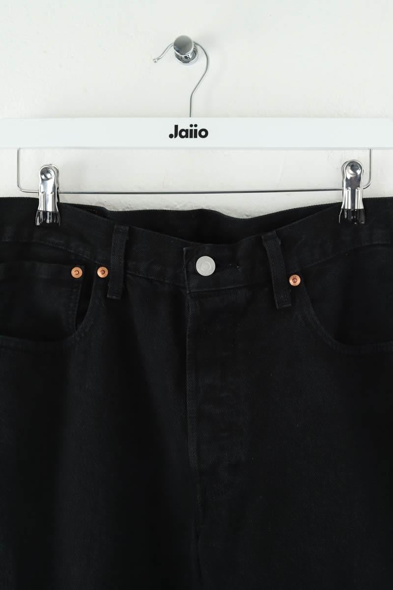 Cotton straight jeans LEVI'S - Seconde main Black