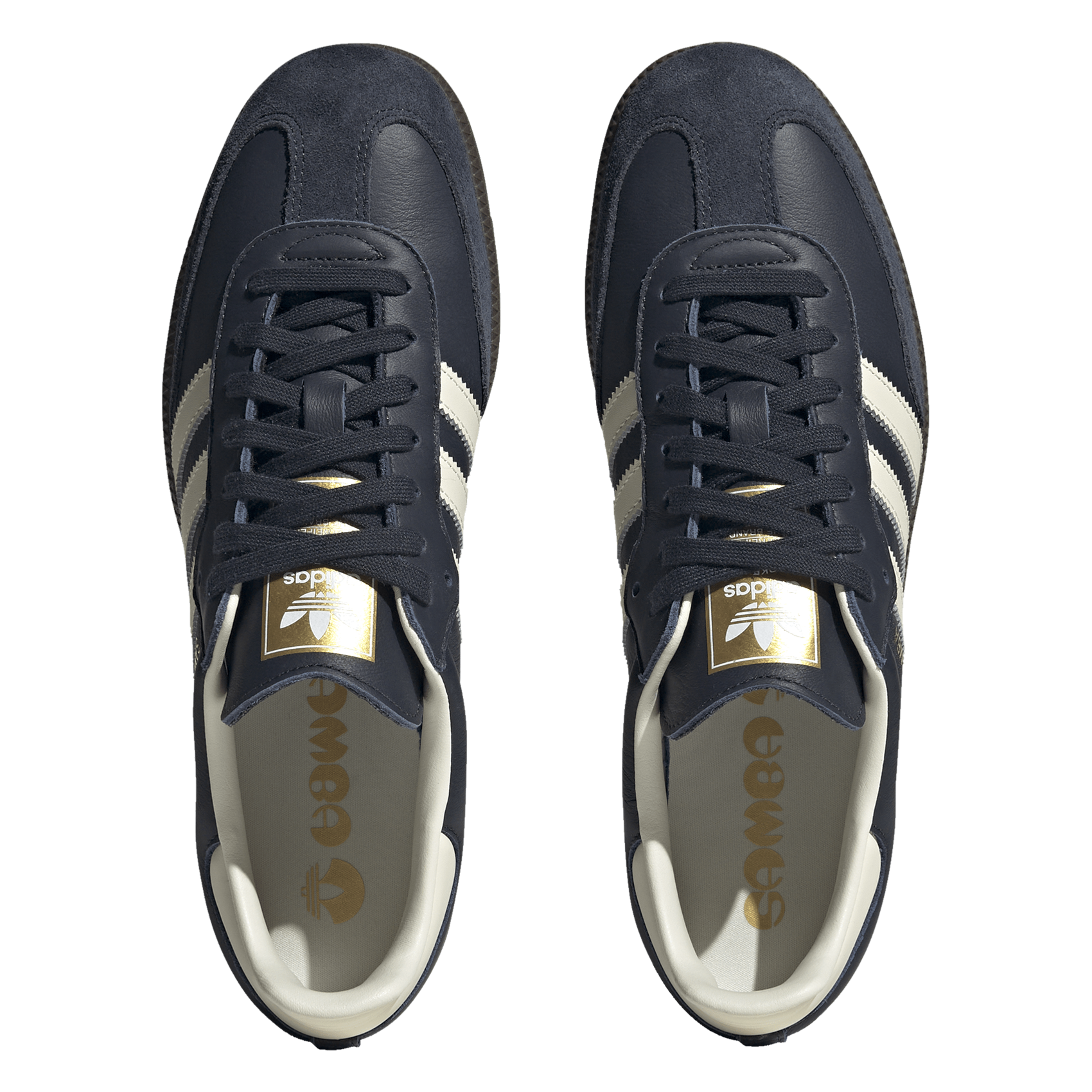 Baskets basses en cuir ADIDAS Bleu